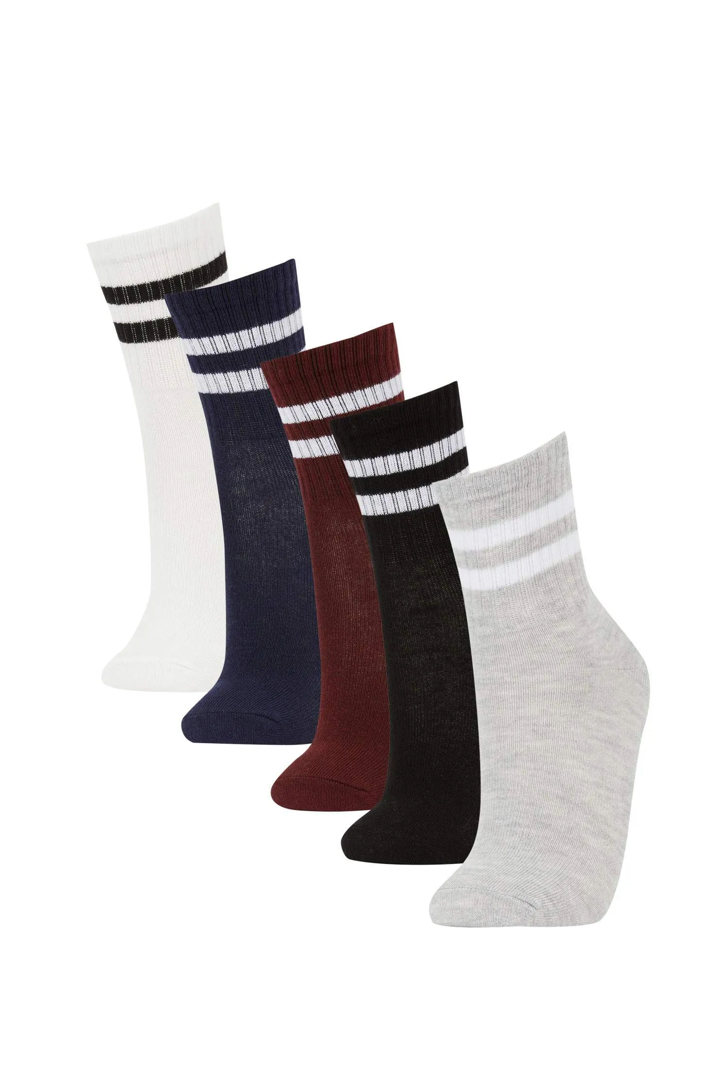 5 Pcs Cotton Long Socks