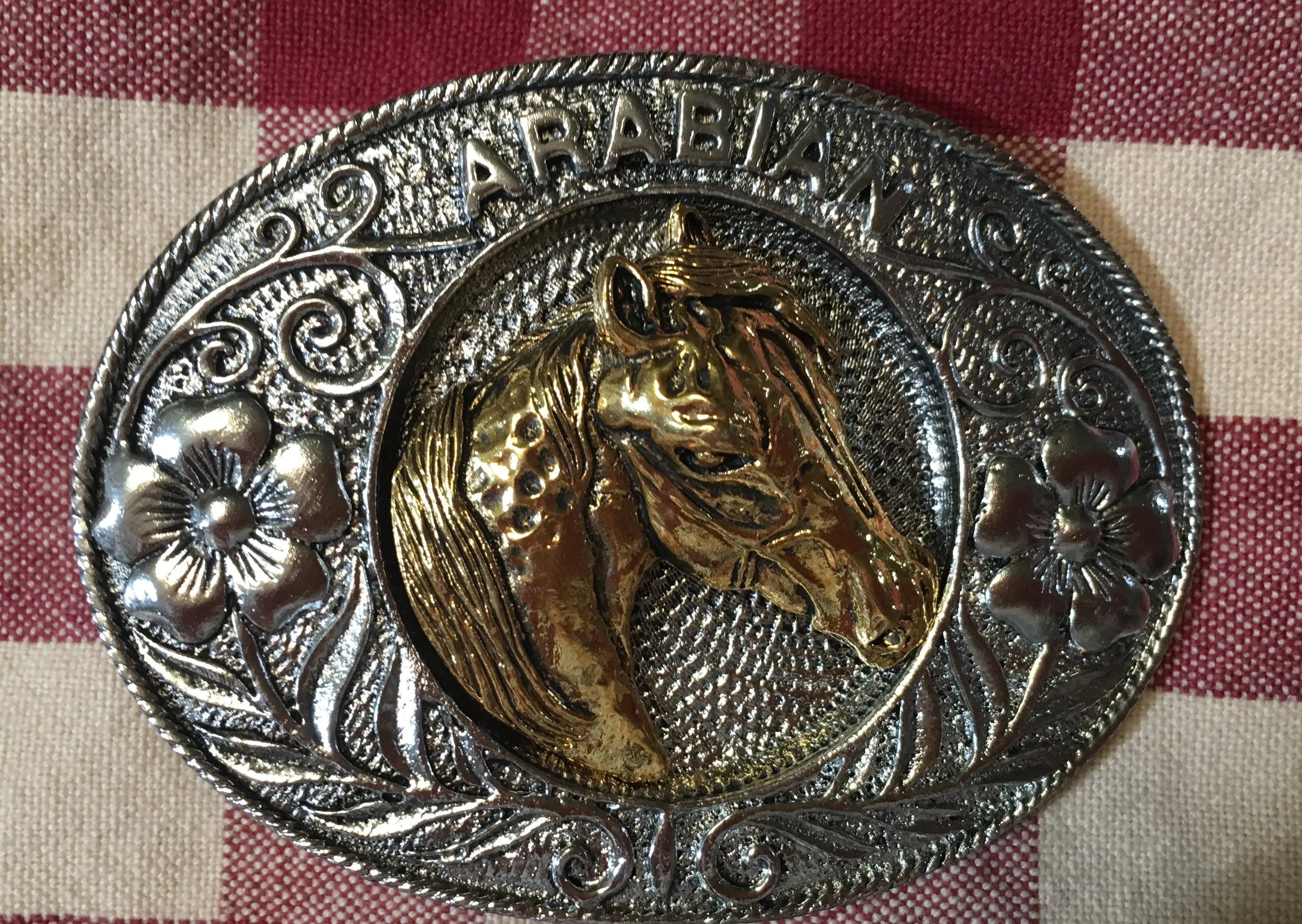 Accessory: Trophy Buckle Arabian Horsehead