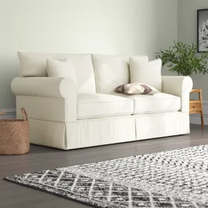 Amari 83" Slipcovered Sofa Wayfair Custom Upholstery™ Fabric: Bayou Natural Washable Canvas