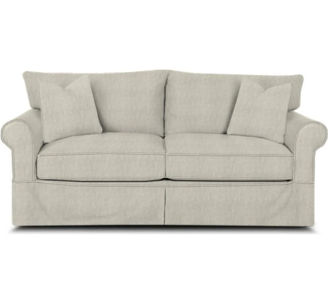 Amari 83" Slipcovered Sofa Wayfair Custom Upholstery™ Fabric: Bayou Natural Washable Canvas
