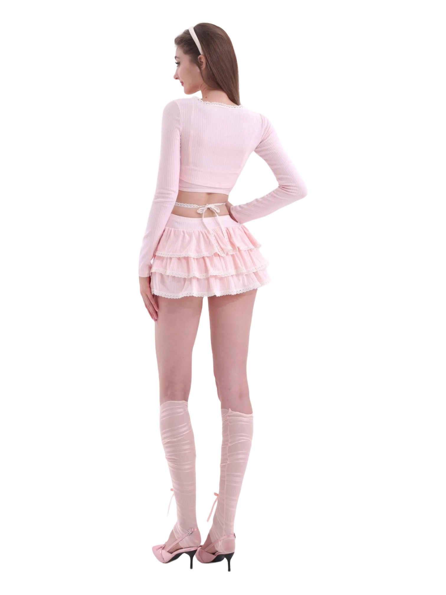 Ballerina Bliss Wrap Cardigan (Pink)