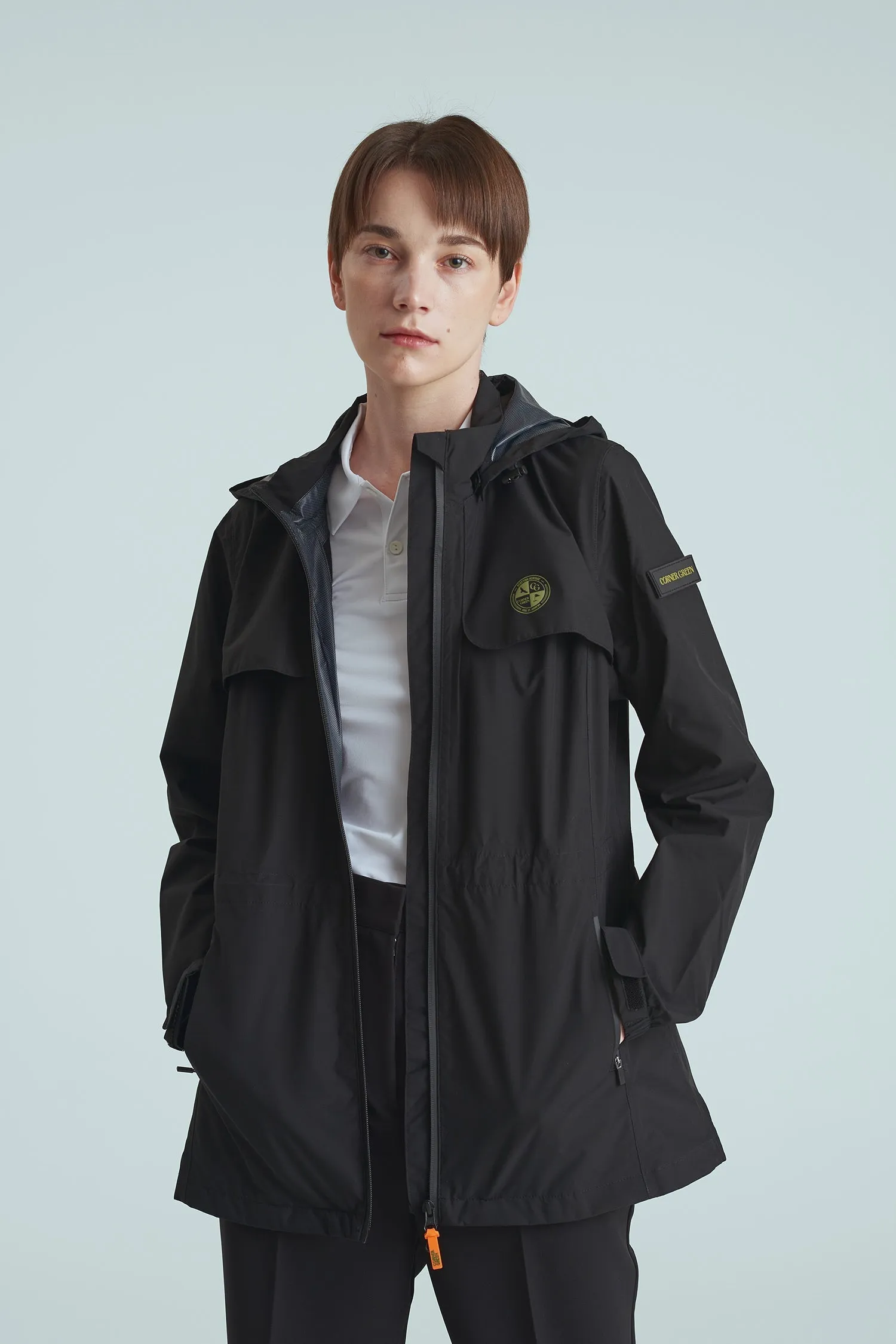 BIRDIE Womens Golf Rain Jacket - Black
