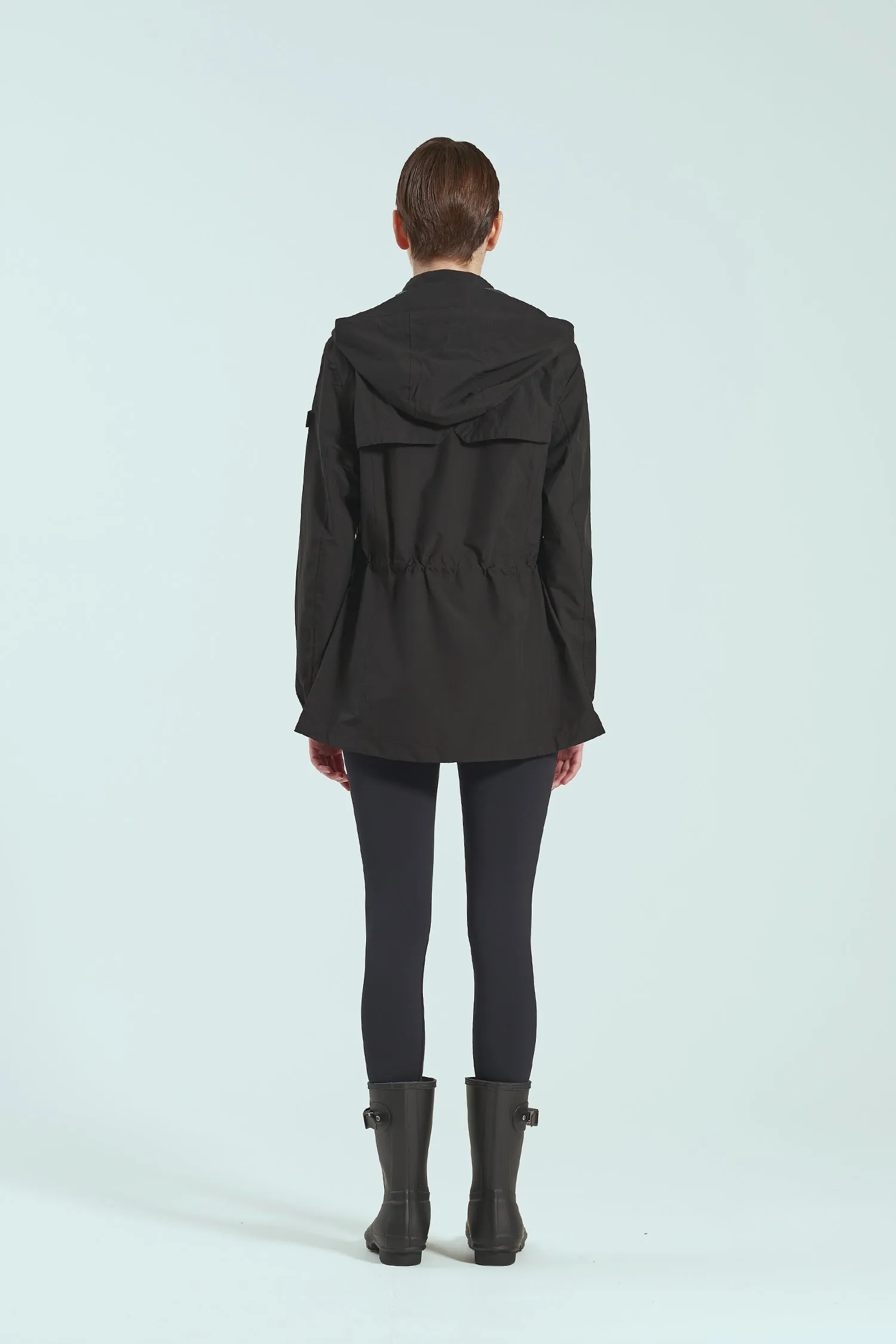 BIRDIE Womens Golf Rain Jacket - Black