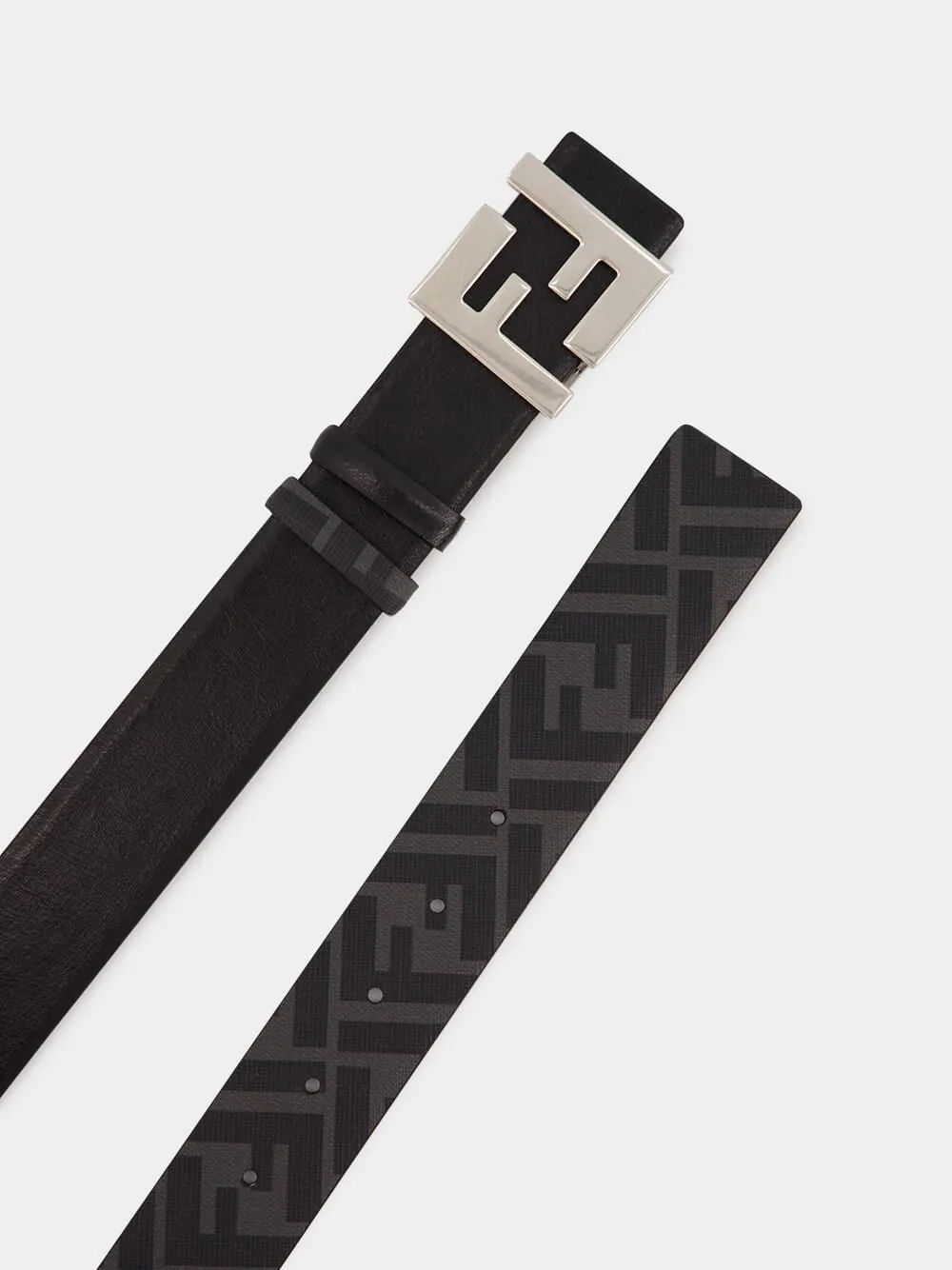 Black FF Squared Reversible Belt