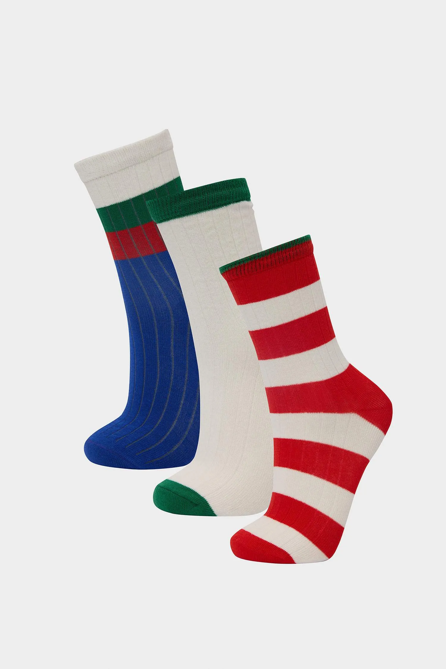 Boy 3 Pcs Cotton Long Socks