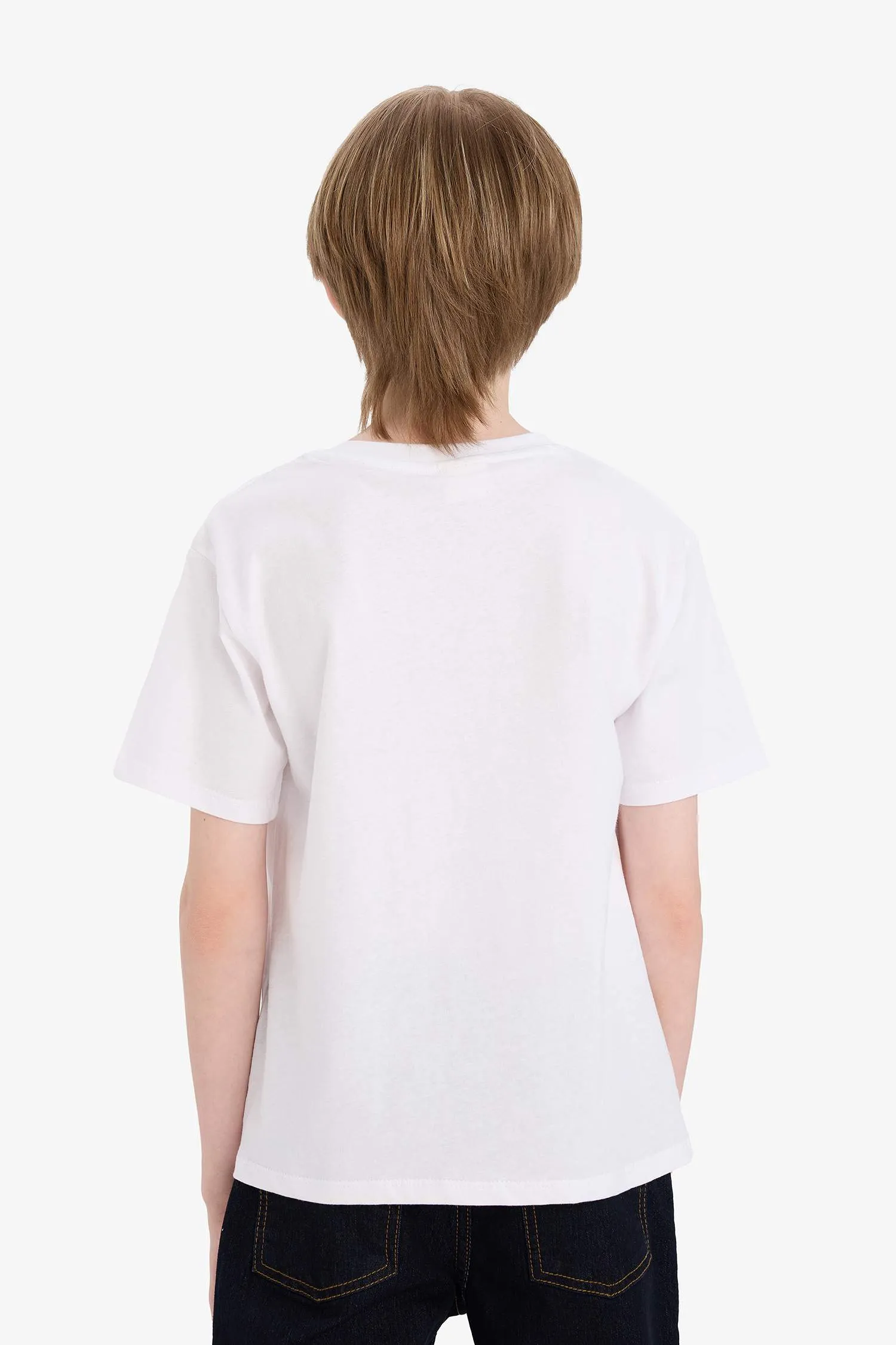 Boy Printed Crew Neck Short Sleeve T-Shirt