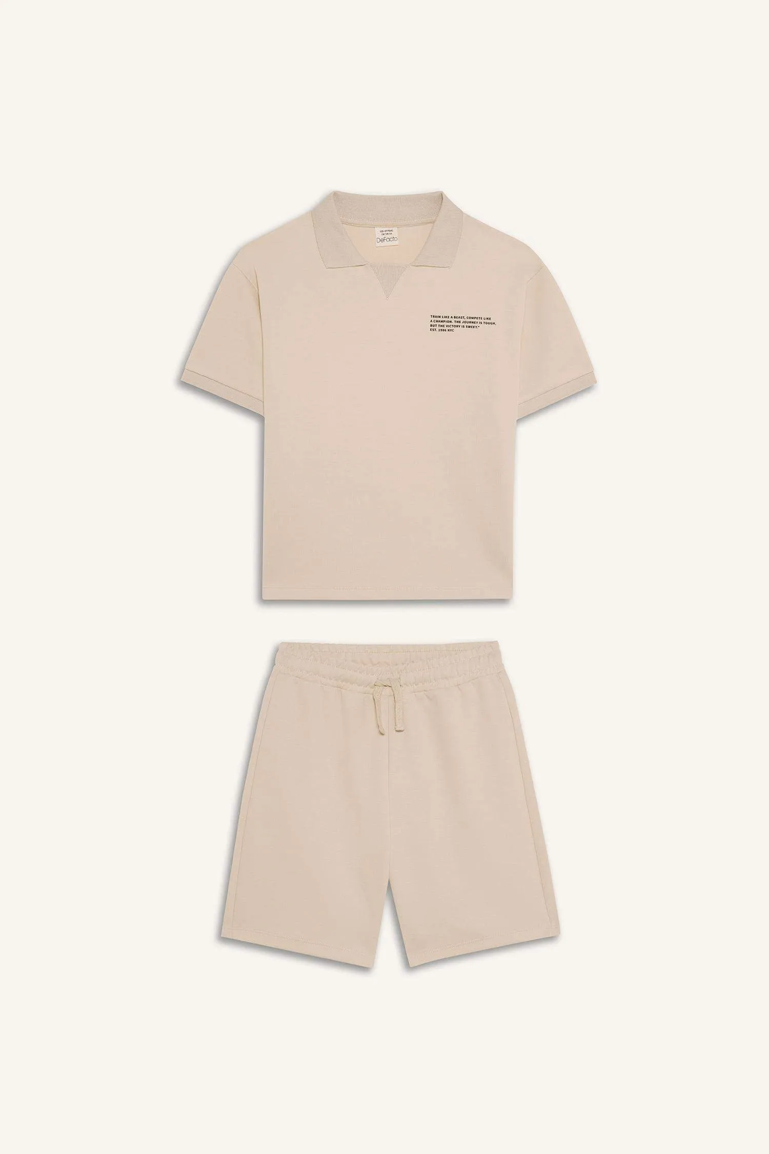 Boy Printed T-Shirt Shorts 2 Piece Set