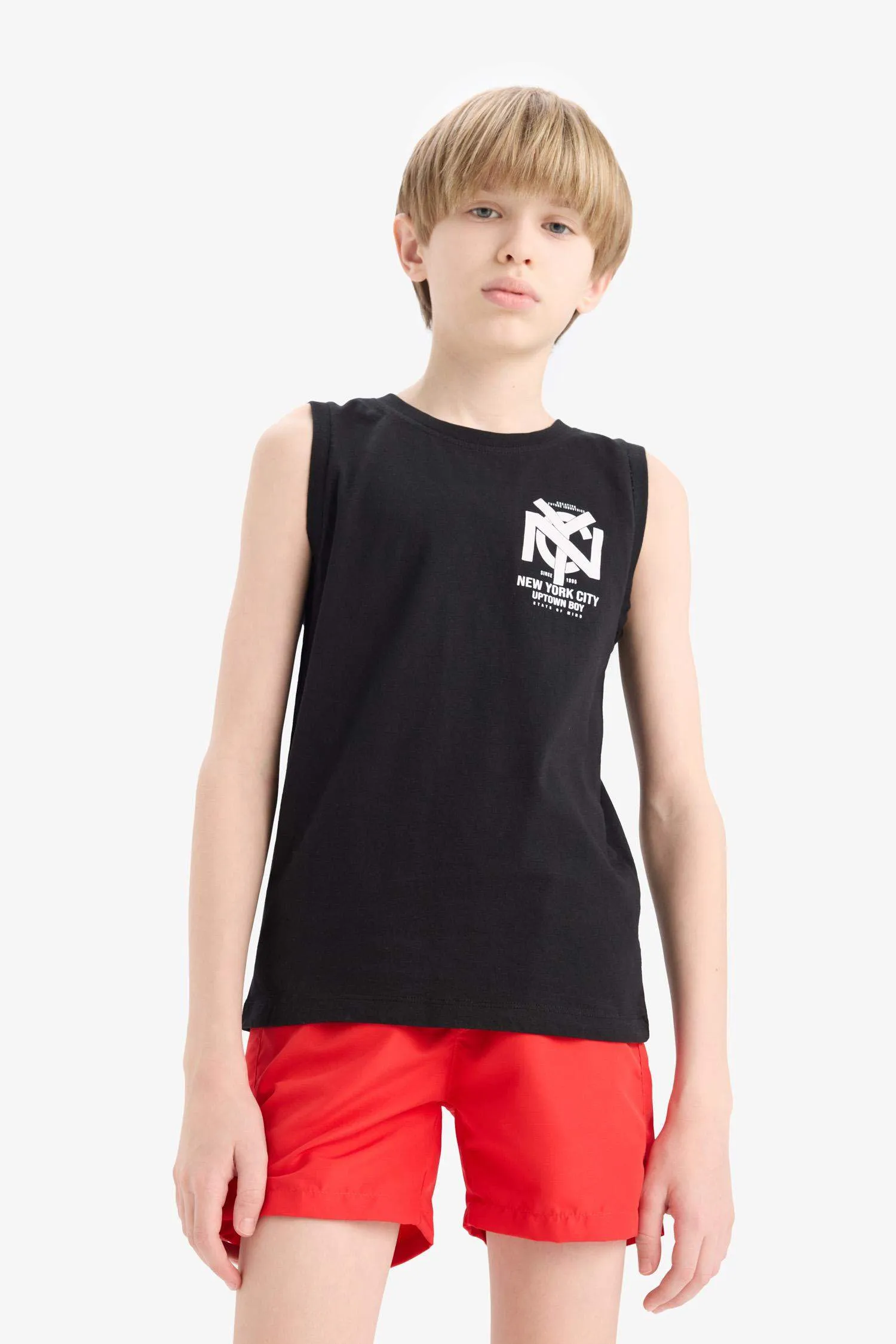 Boys Bike Collar Printed Athlete