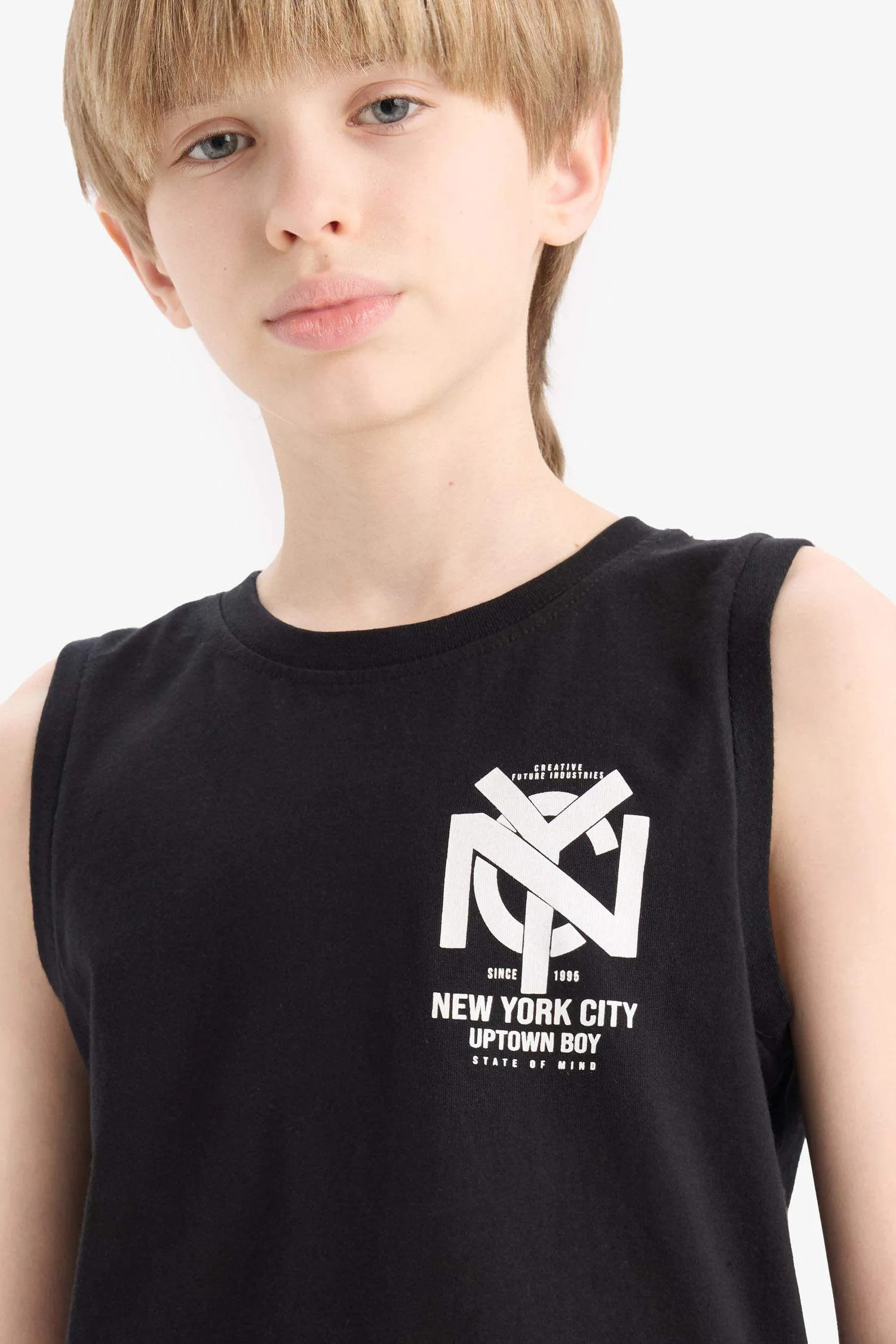 Boys Bike Collar Printed Athlete