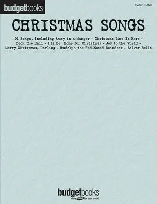 BUDGET BOOKS CHRISTMAS SONGS EASY PIANO (O/P)
