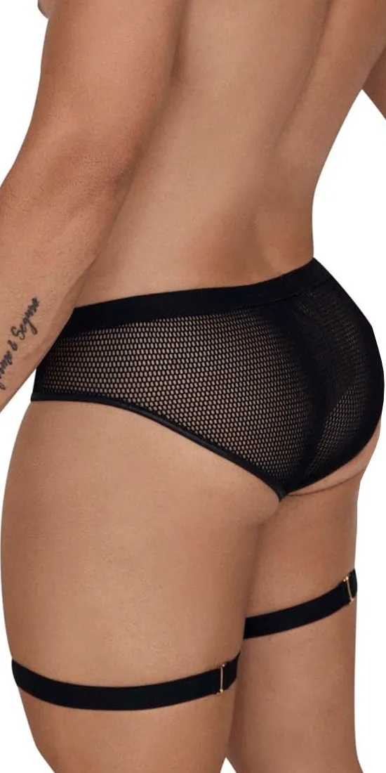 Candyman 99684 Garter Briefs Black