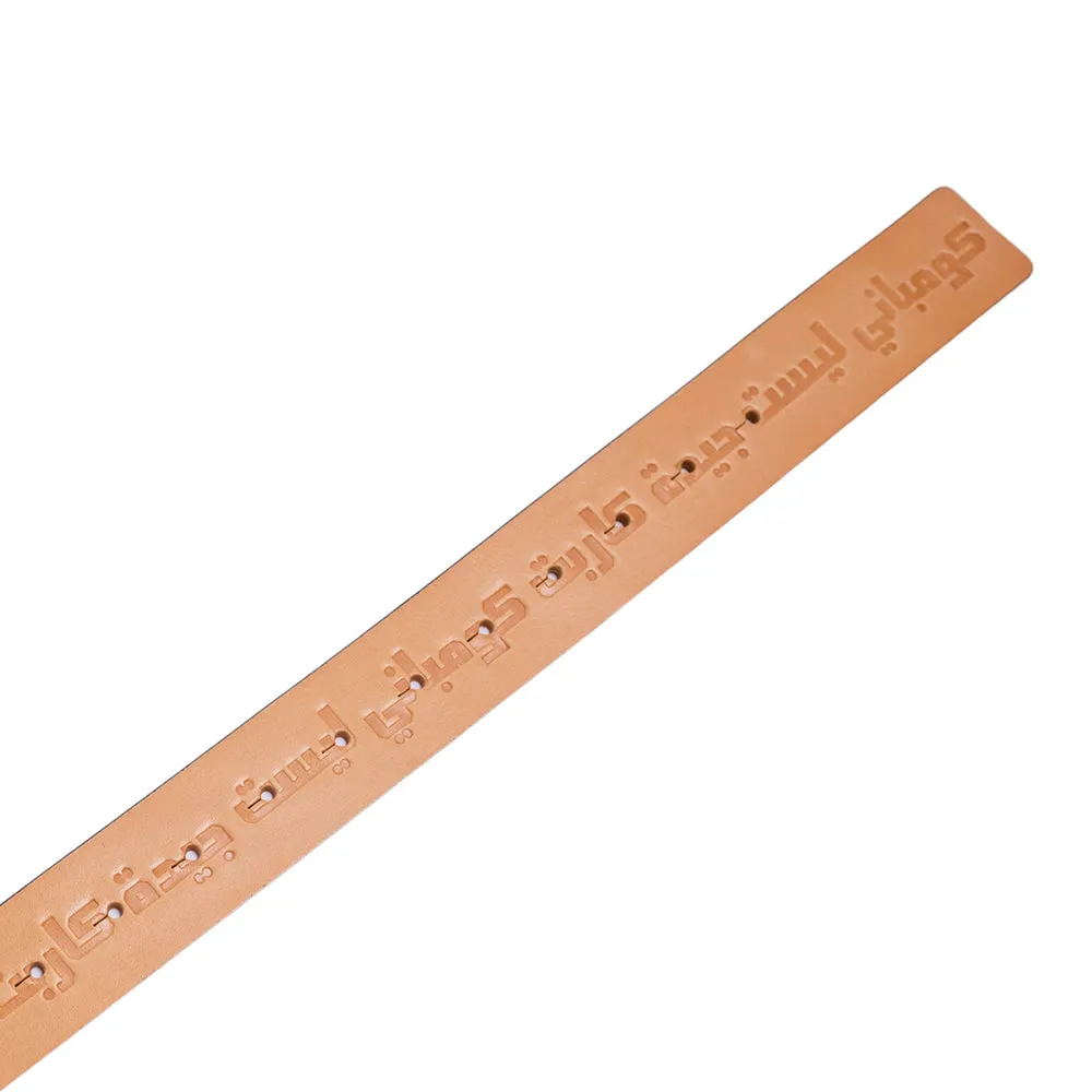 Carpet Company Leather Belt Tan