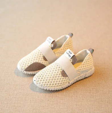 Children boys shoes net fabric kids summer breathable gauze confortable girls casual shoes