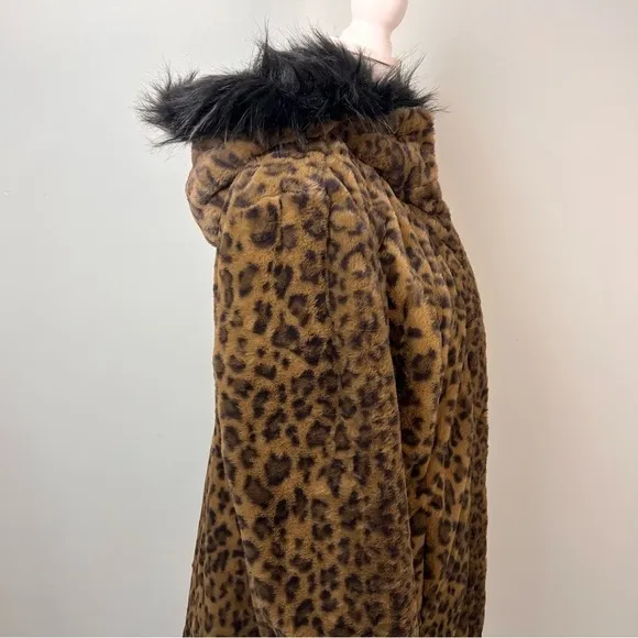 Dennis Basso Reversible Faux Fur Water Resistant Coat