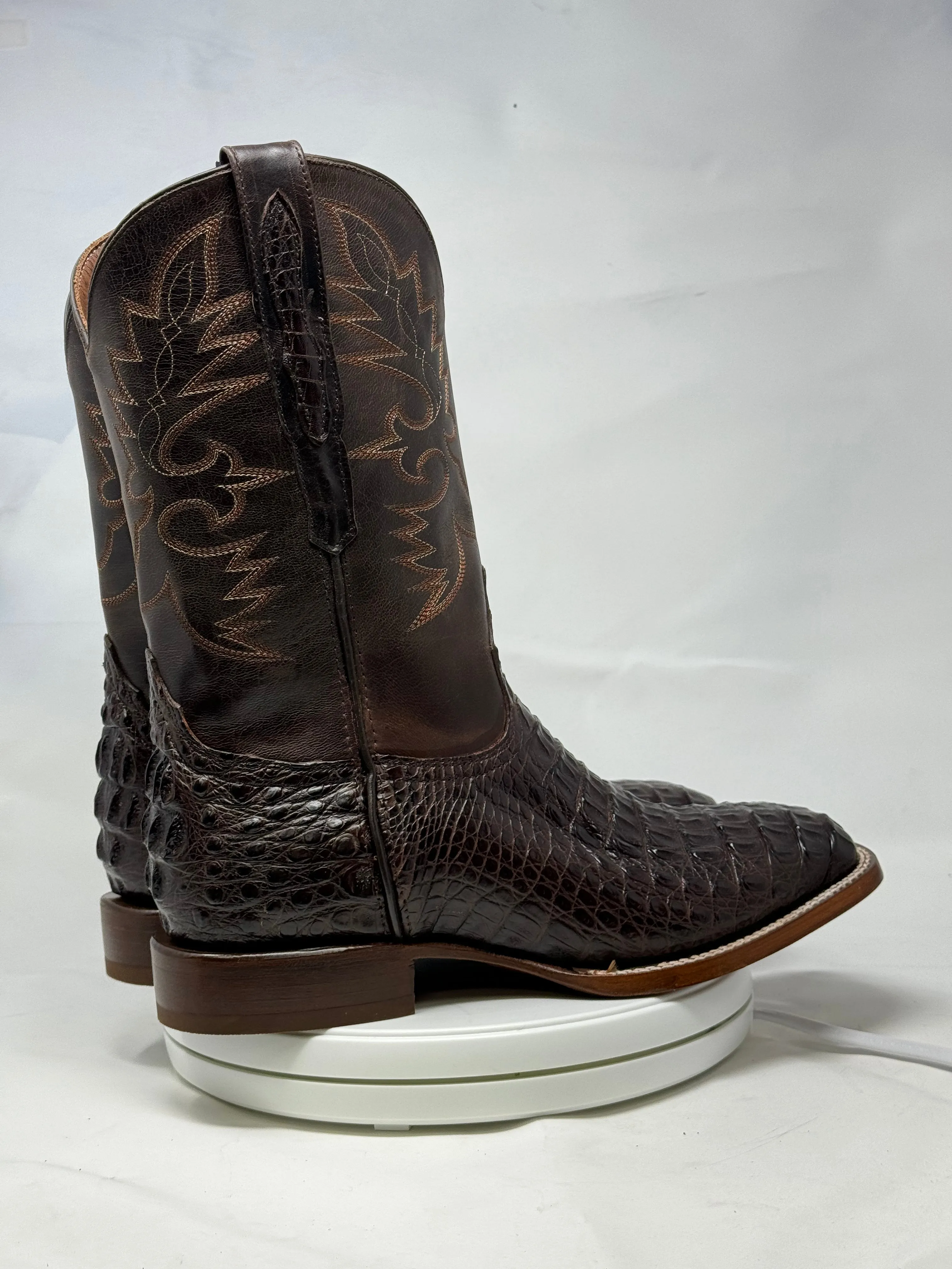 DJ2044 | Don Juan Boots Men's Caiman Back Chocolate H Toe P