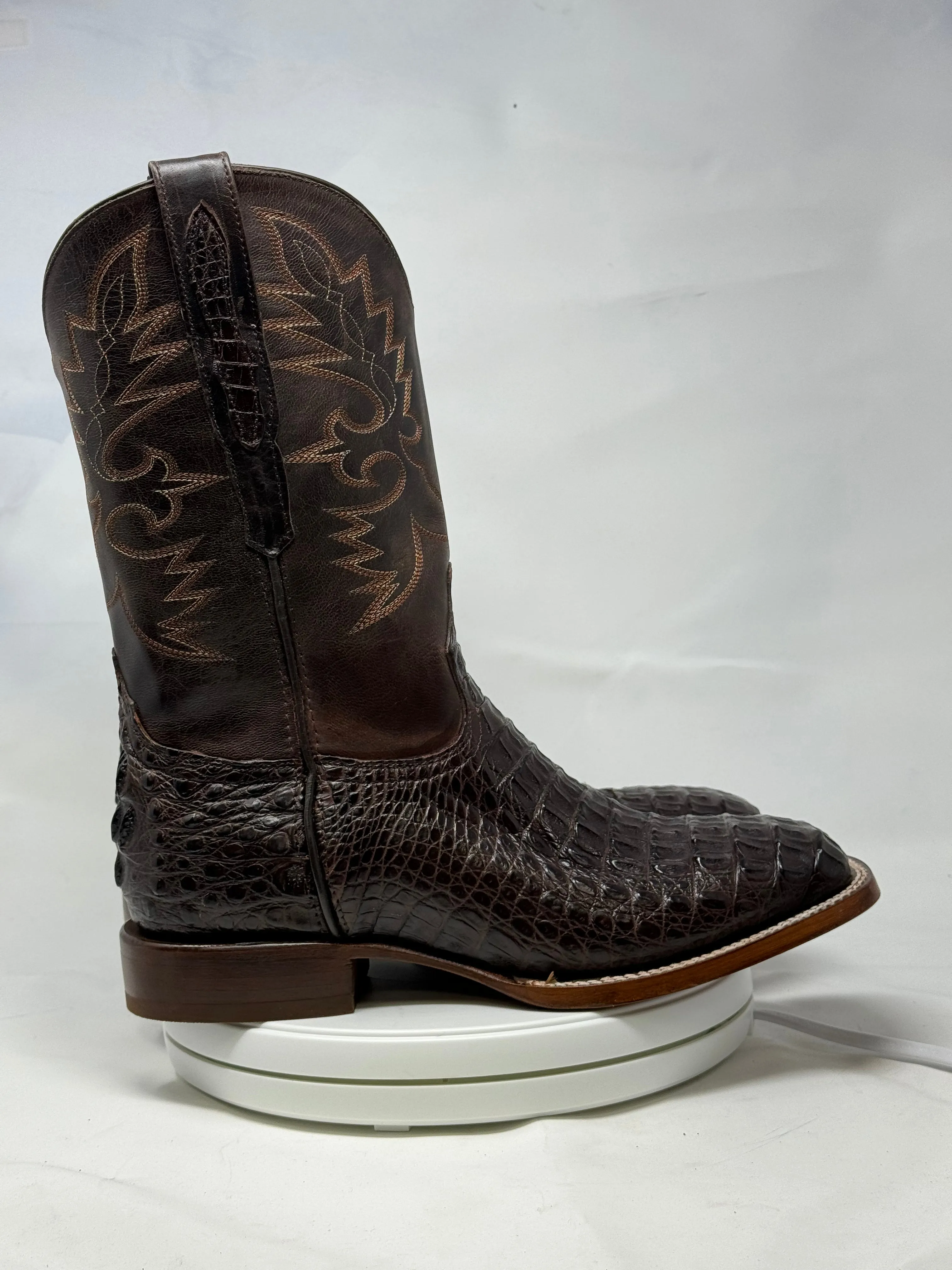 DJ2044 | Don Juan Boots Men's Caiman Back Chocolate H Toe P
