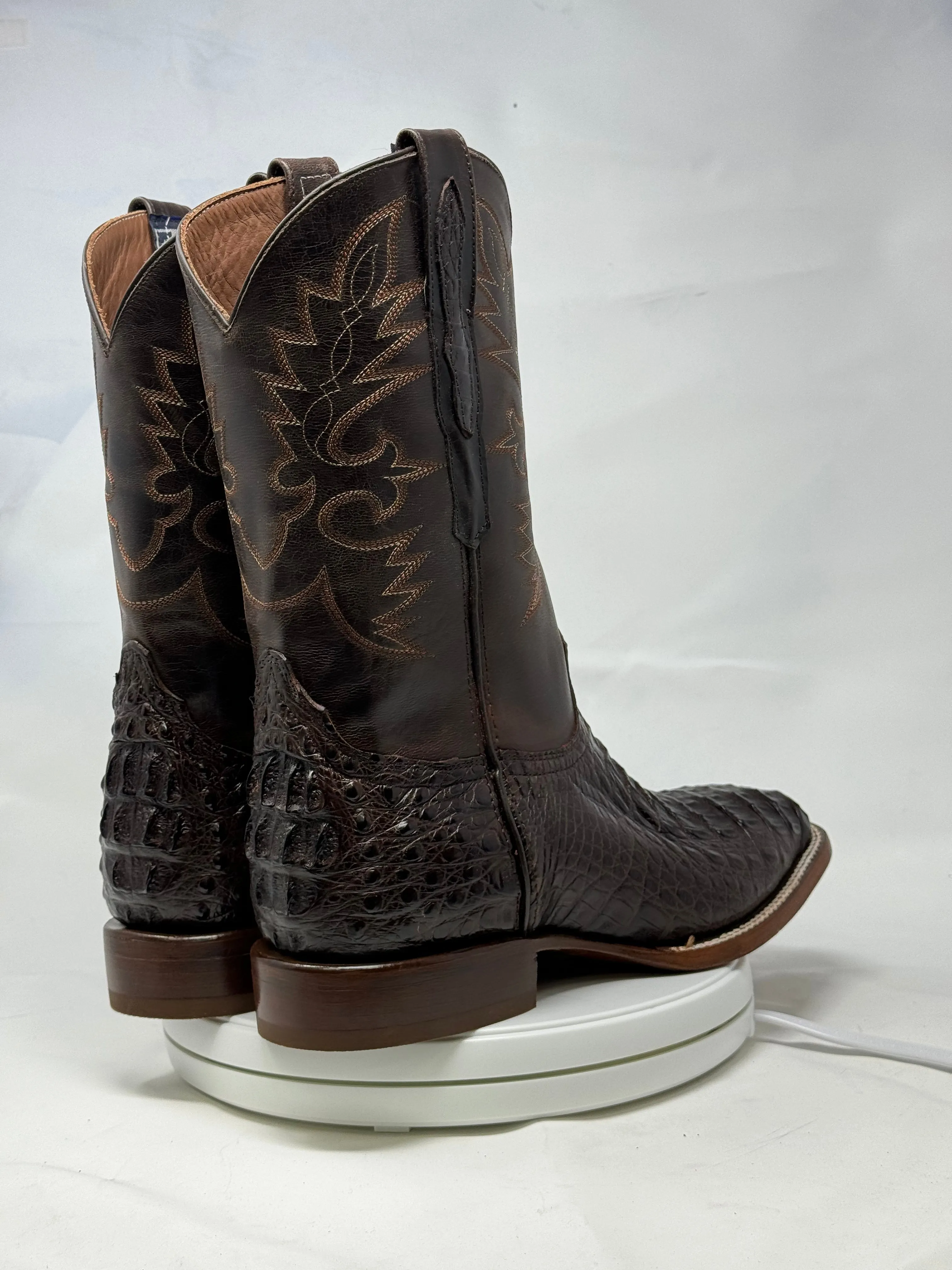 DJ2044 | Don Juan Boots Men's Caiman Back Chocolate H Toe P