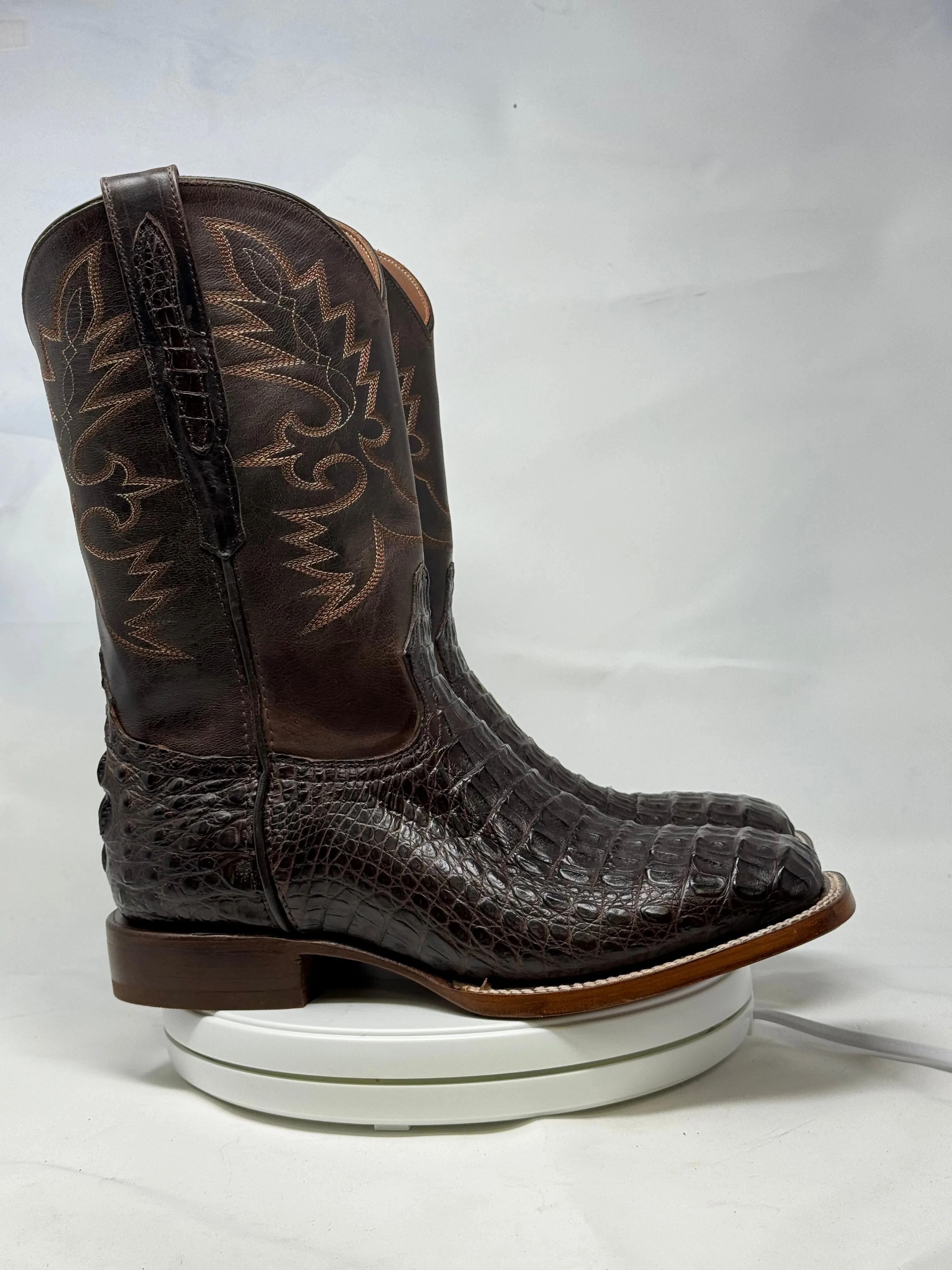 DJ2044 | Don Juan Boots Men's Caiman Back Chocolate H Toe P
