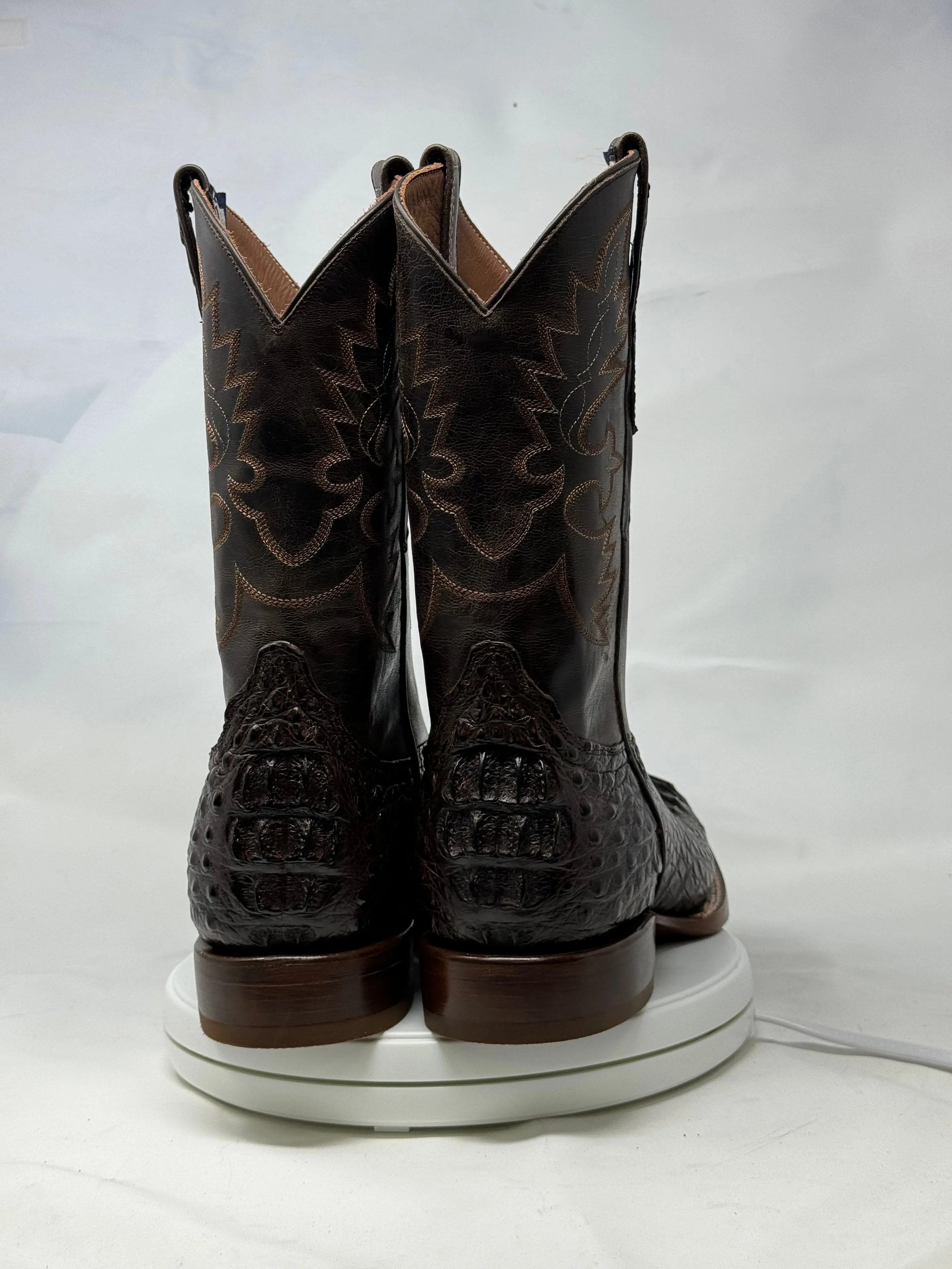 DJ2044 | Don Juan Boots Men's Caiman Back Chocolate H Toe P