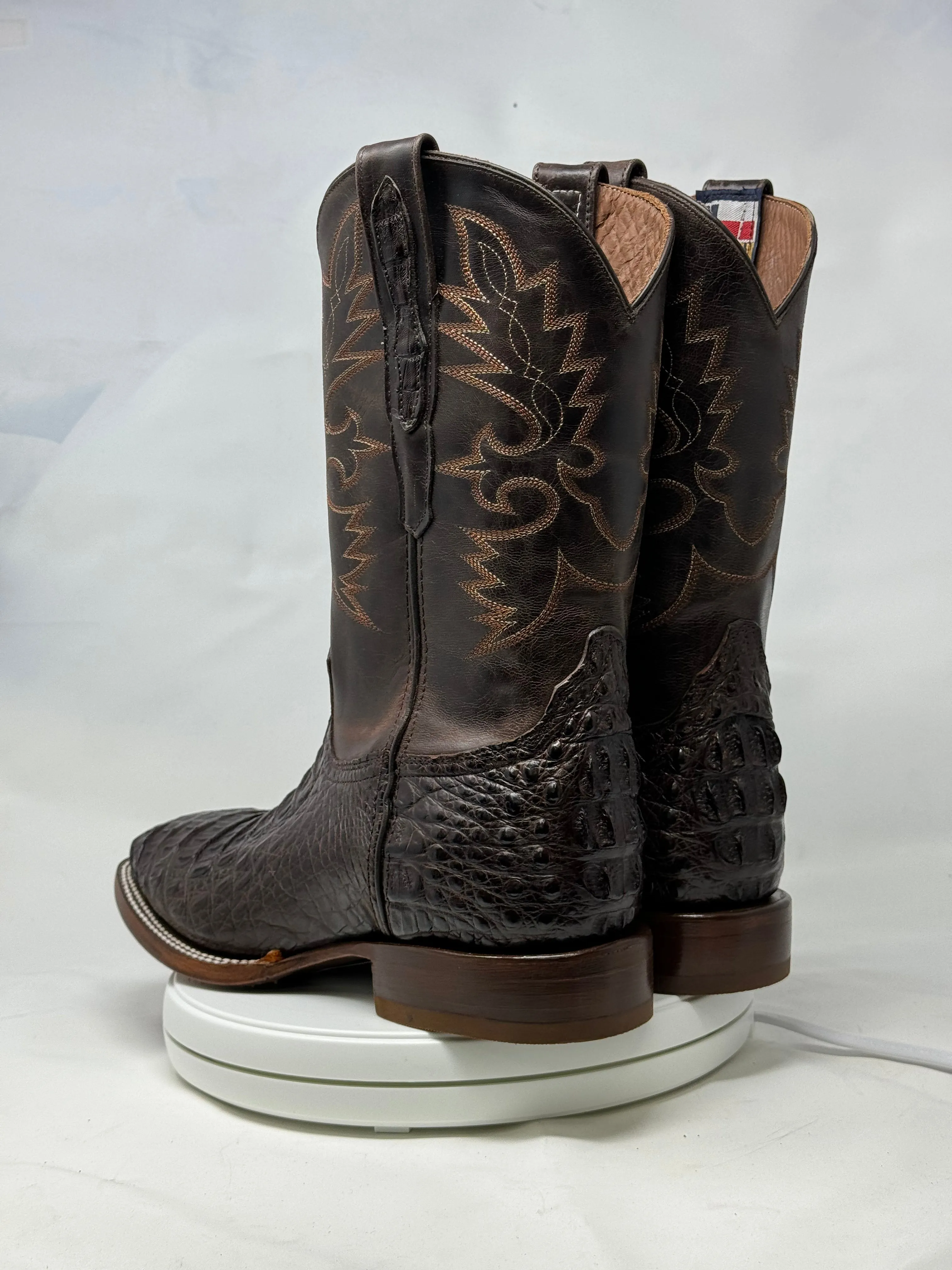 DJ2044 | Don Juan Boots Men's Caiman Back Chocolate H Toe P