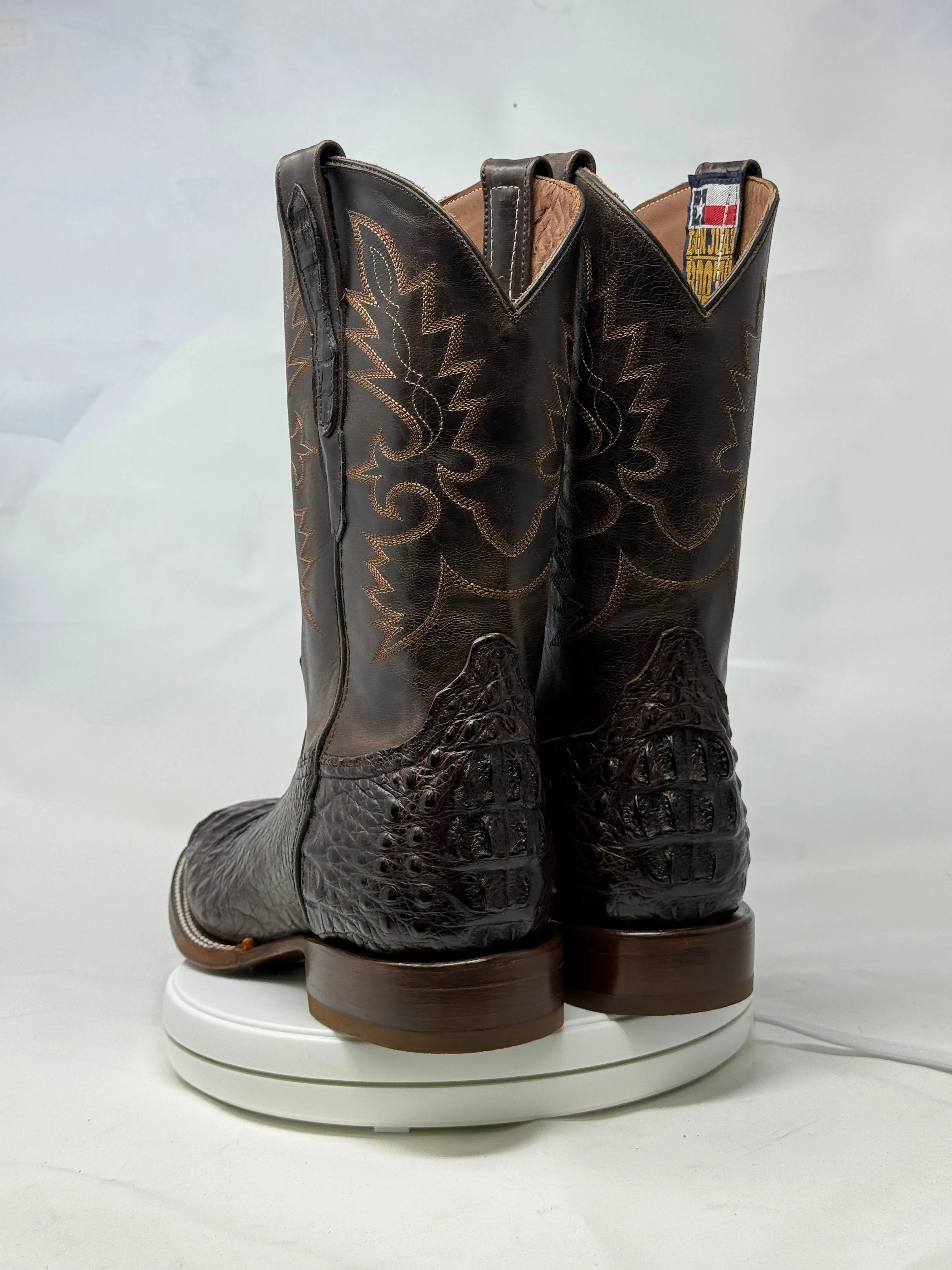 DJ2044 | Don Juan Boots Men's Caiman Back Chocolate H Toe P