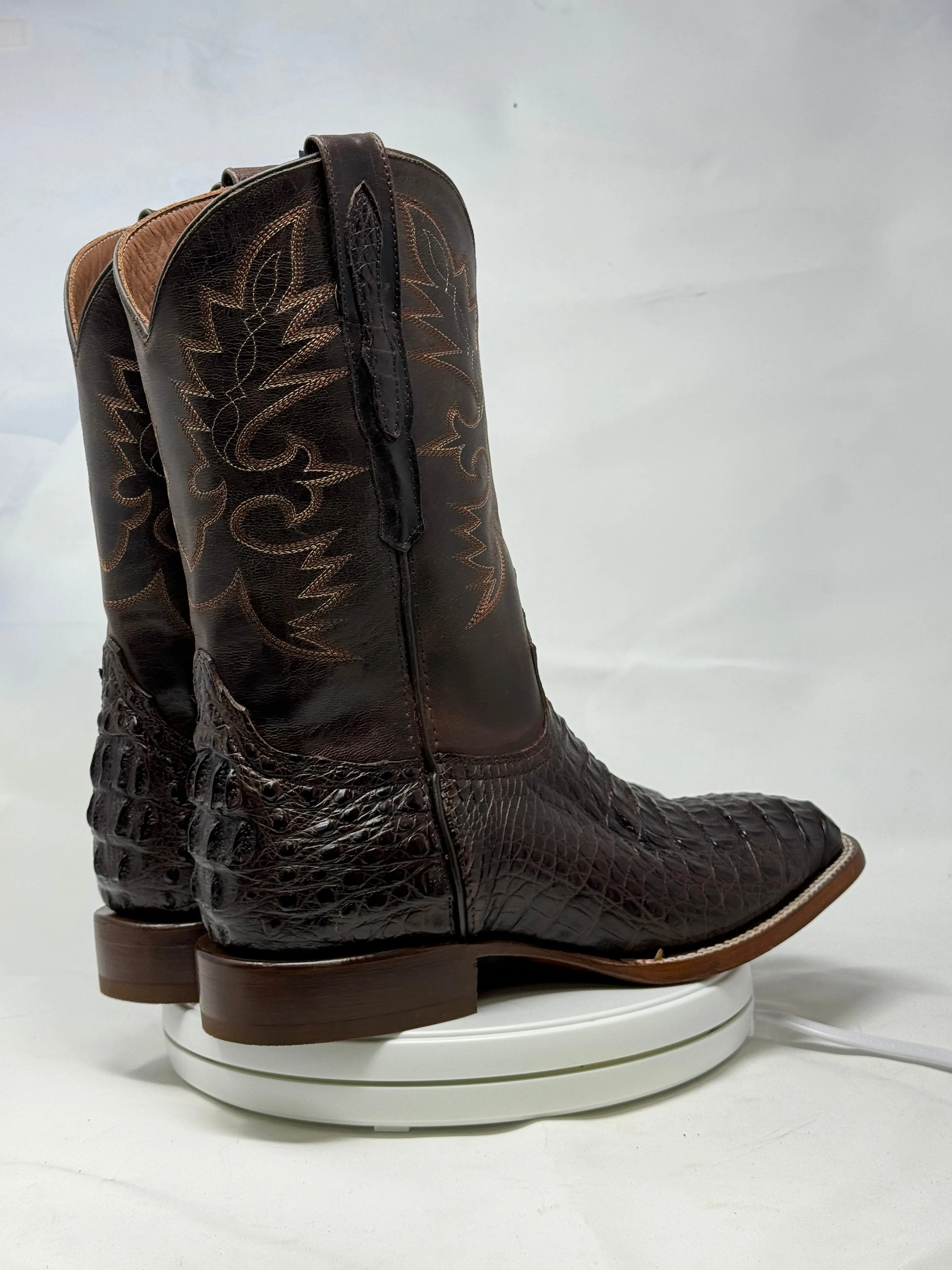 DJ2044 | Don Juan Boots Men's Caiman Back Chocolate H Toe P