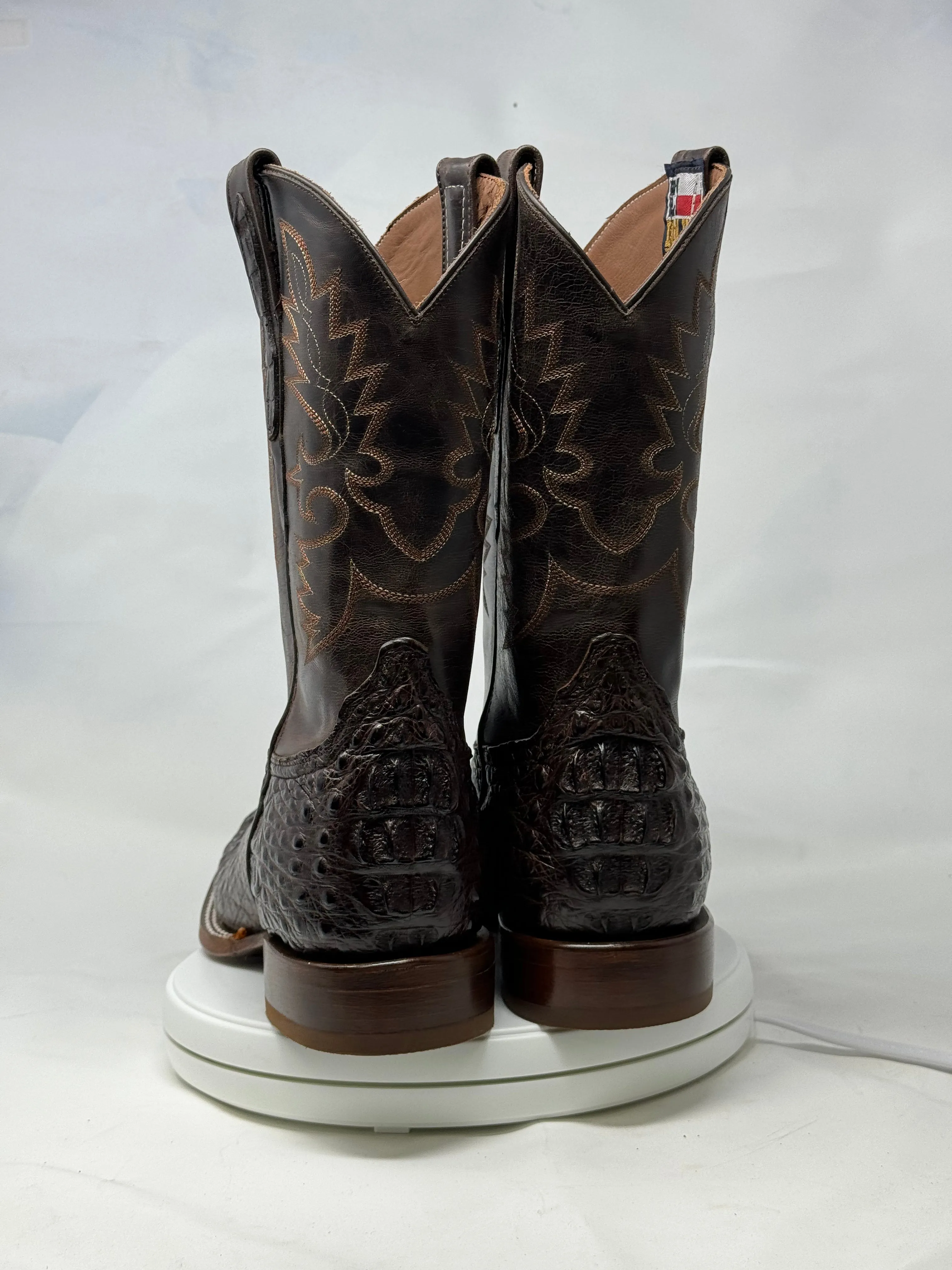 DJ2044 | Don Juan Boots Men's Caiman Back Chocolate H Toe P