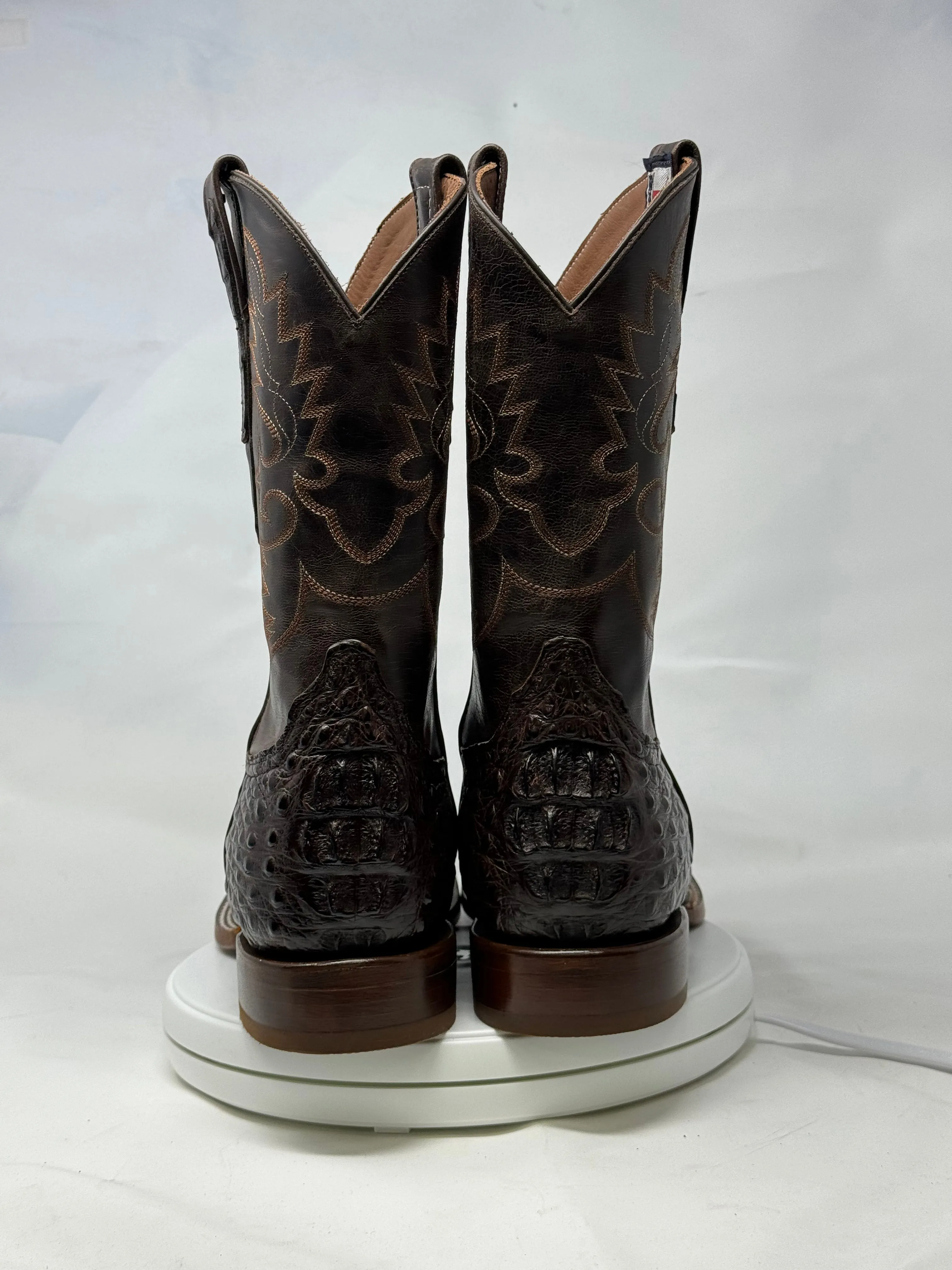 DJ2044 | Don Juan Boots Men's Caiman Back Chocolate H Toe P
