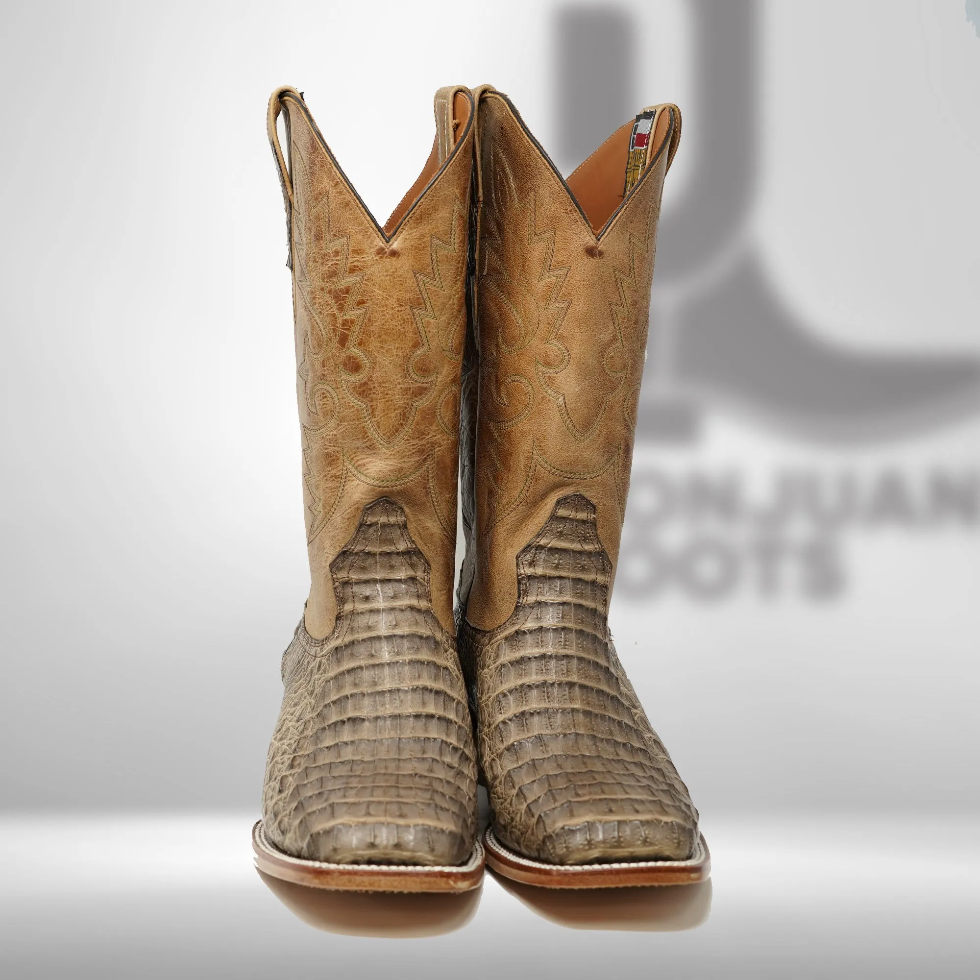 DJ2054 | Don Juan Boots Men's Caiman Back Chocomink H Toe P