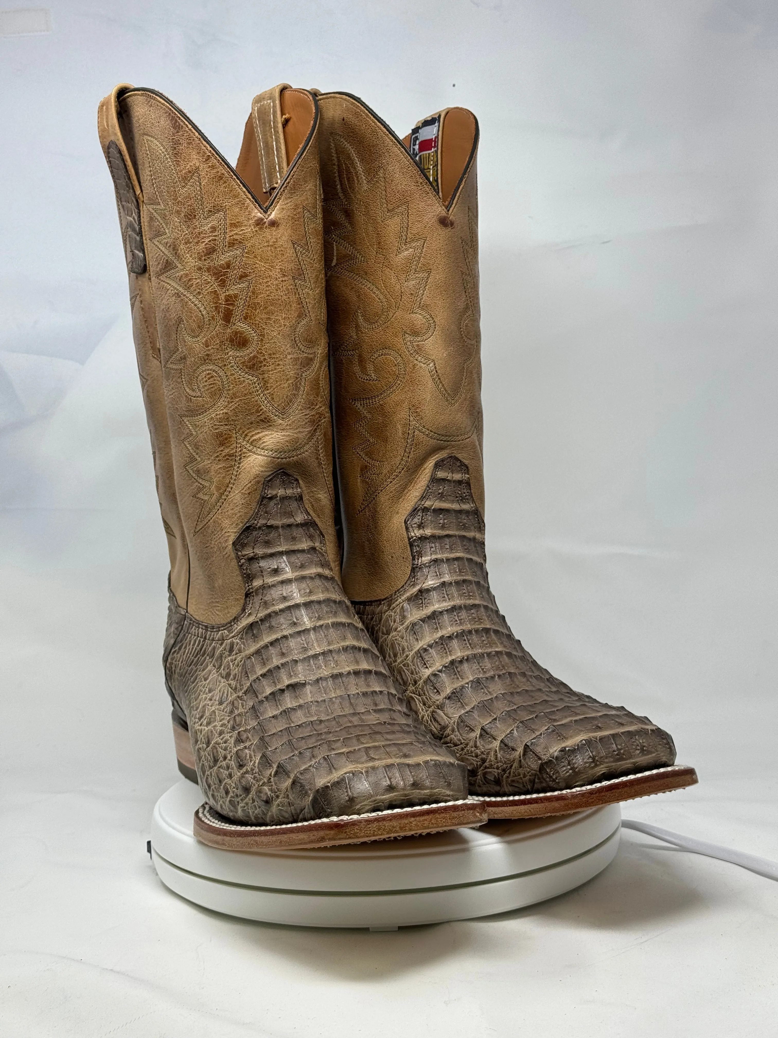 DJ2054 | Don Juan Boots Men's Caiman Back Chocomink H Toe P