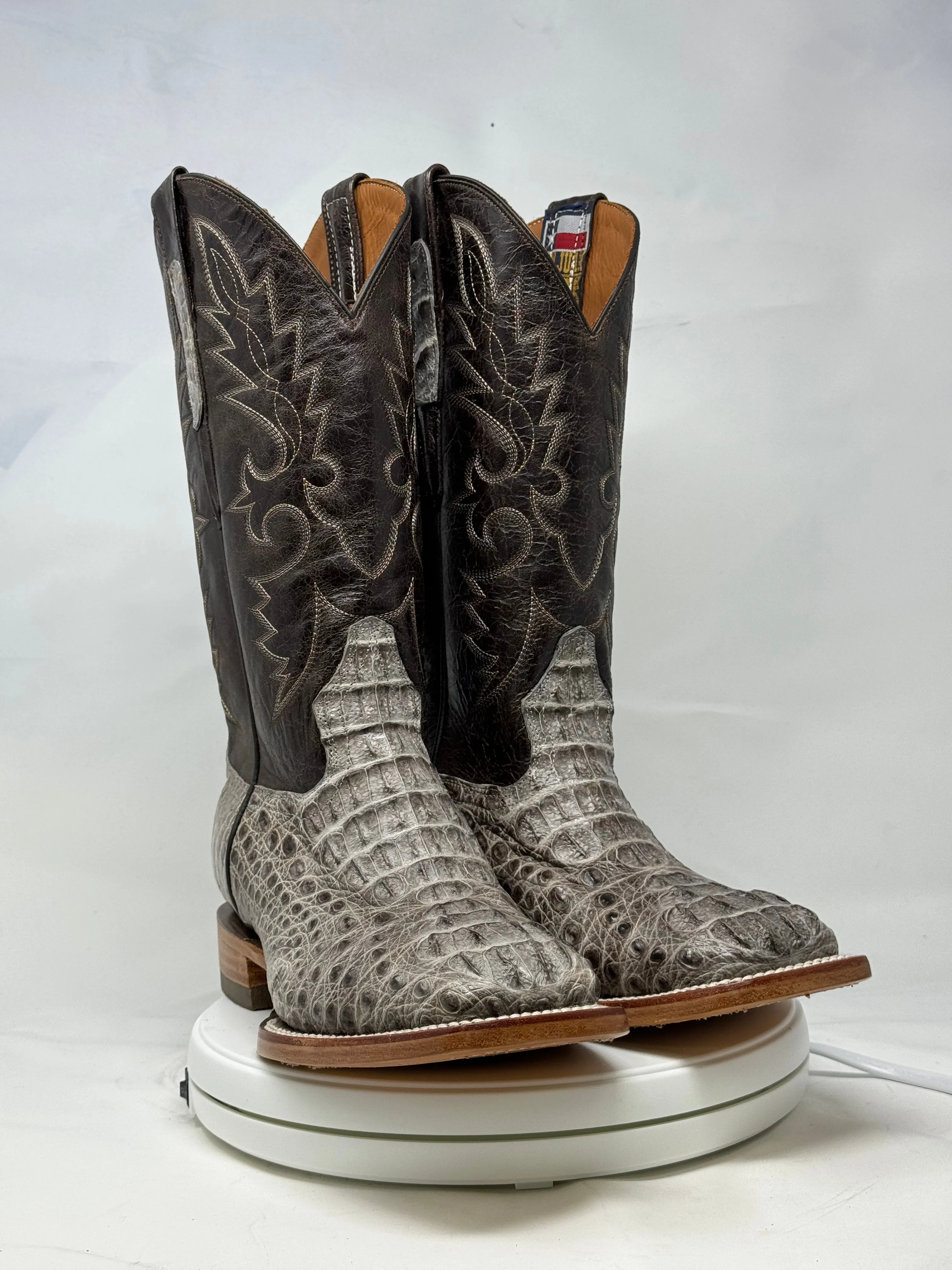 DJ2055 | Don Juan Boots Men's Caiman Hornback Natural Special H Toe P