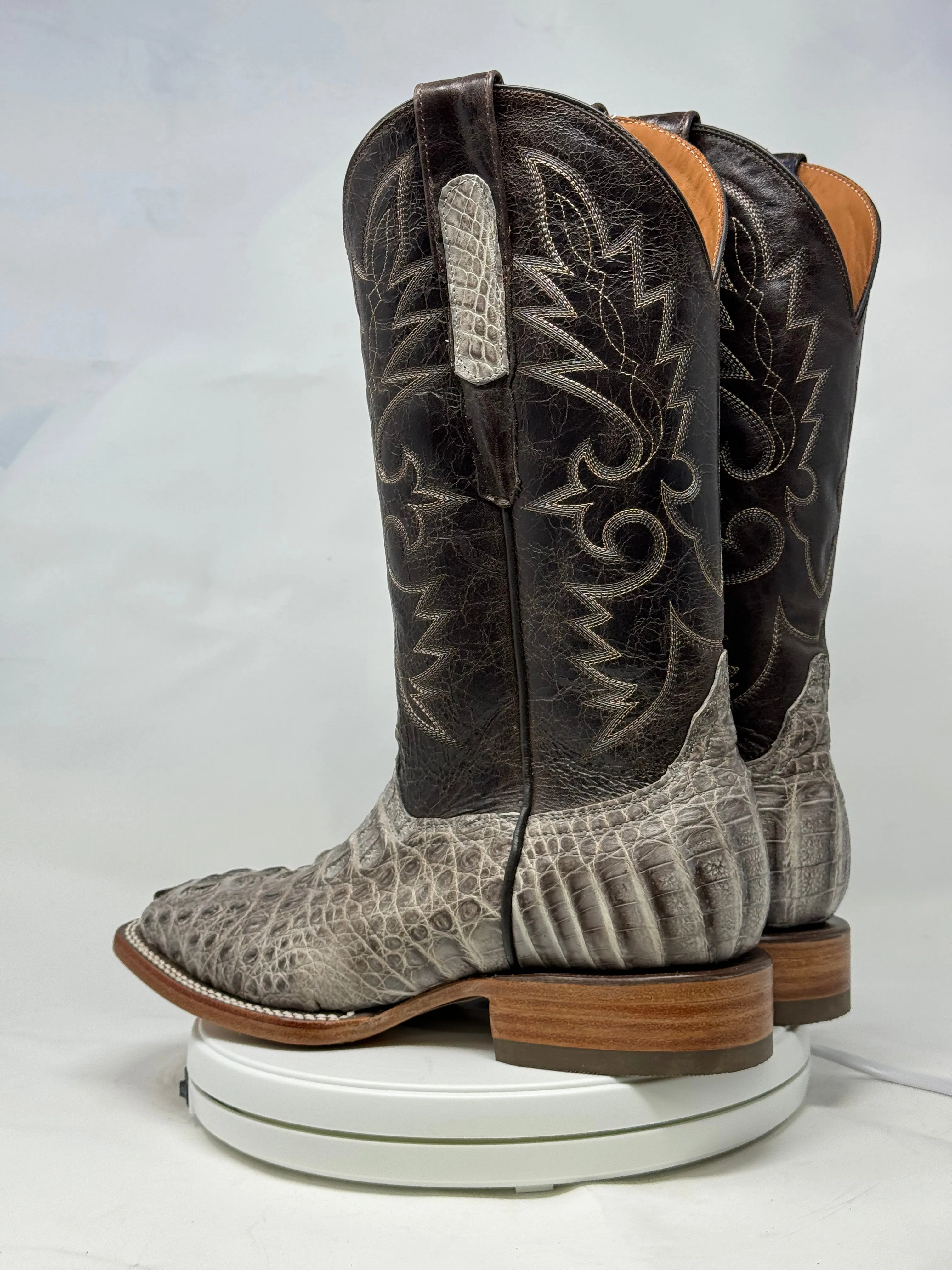 DJ2055 | Don Juan Boots Men's Caiman Hornback Natural Special H Toe P
