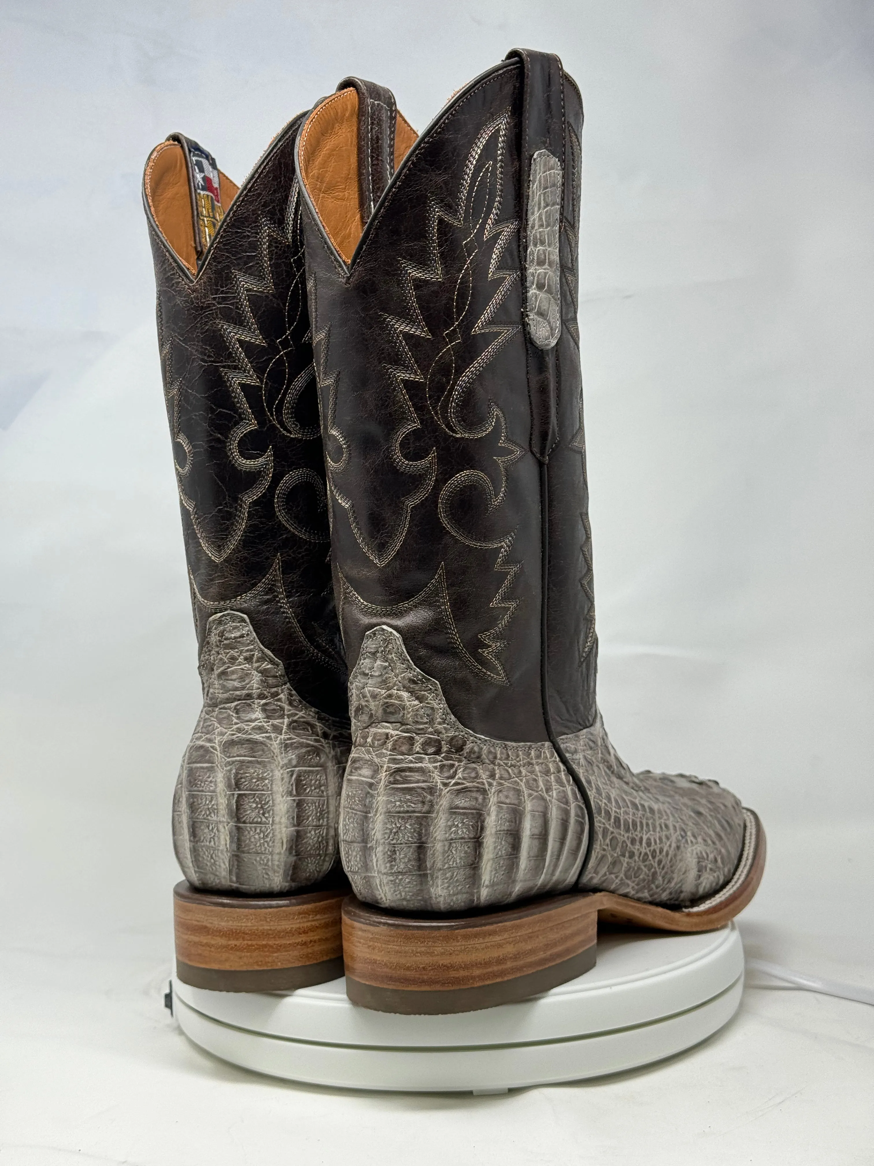 DJ2055 | Don Juan Boots Men's Caiman Hornback Natural Special H Toe P