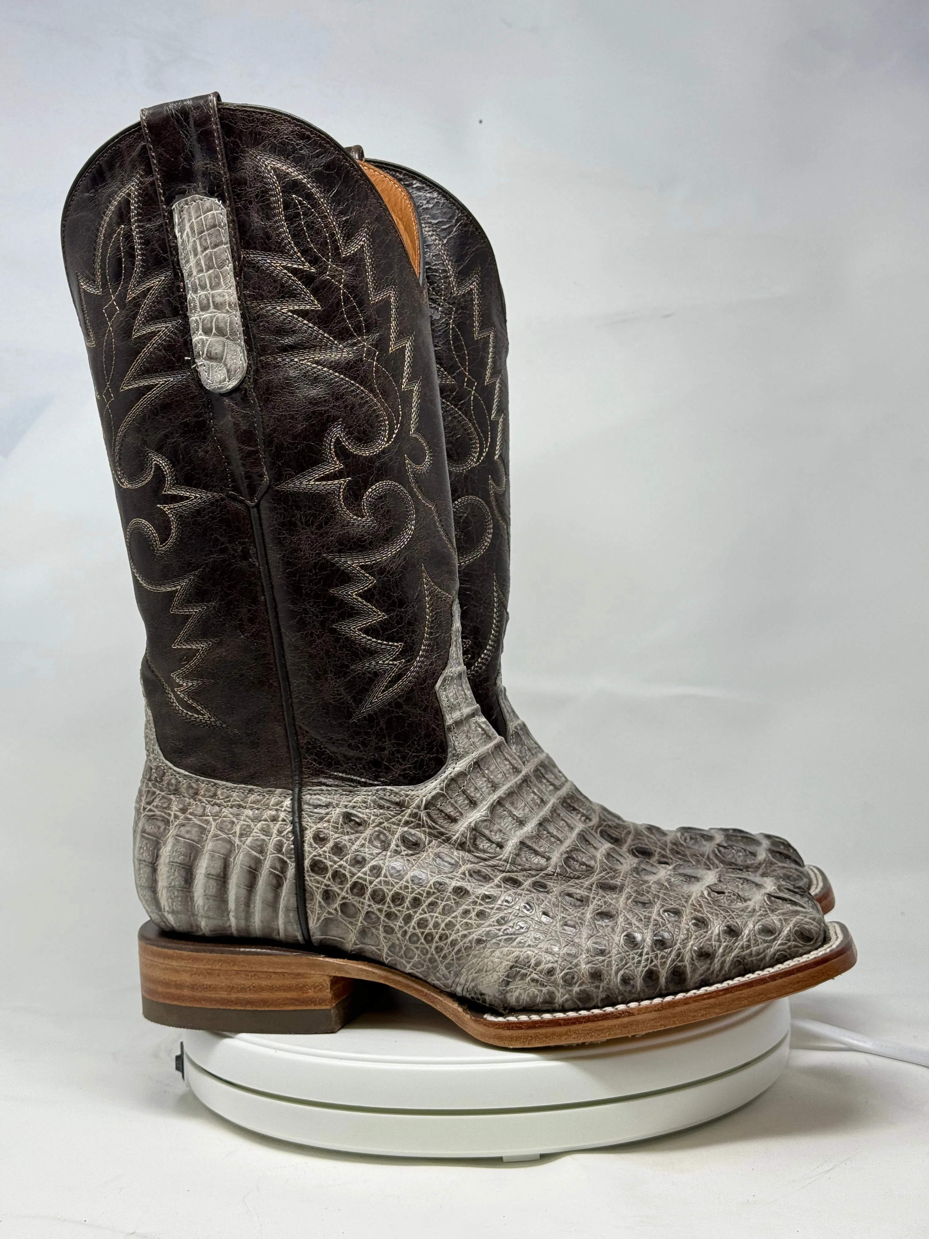 DJ2055 | Don Juan Boots Men's Caiman Hornback Natural Special H Toe P