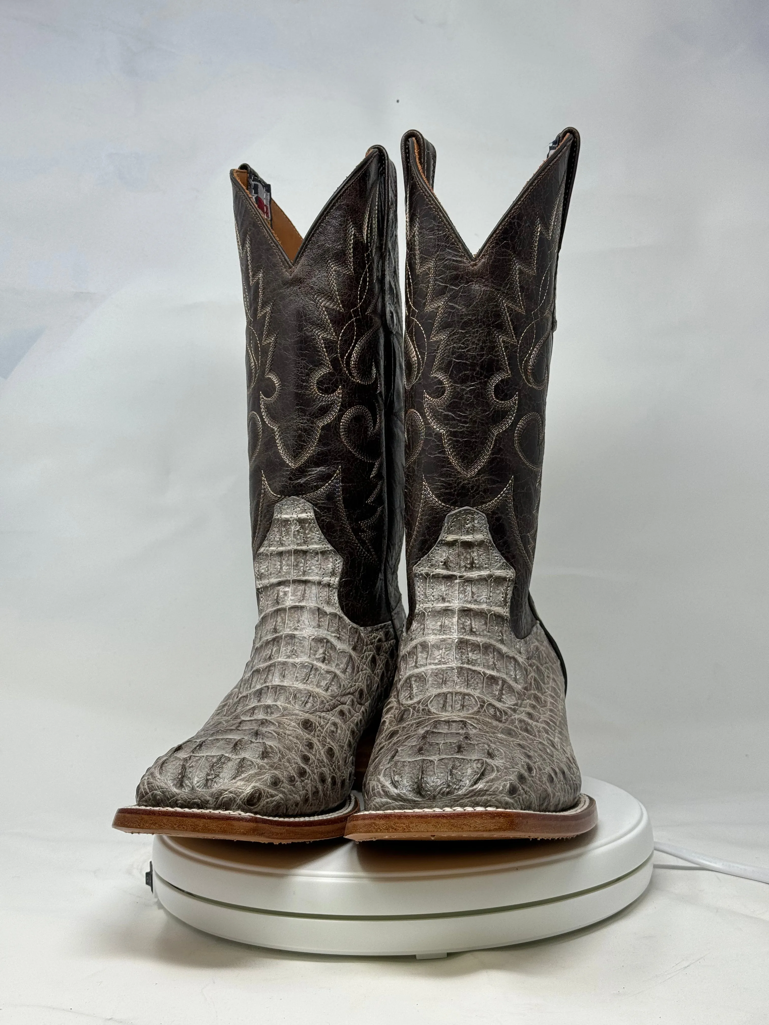 DJ2055 | Don Juan Boots Men's Caiman Hornback Natural Special H Toe P