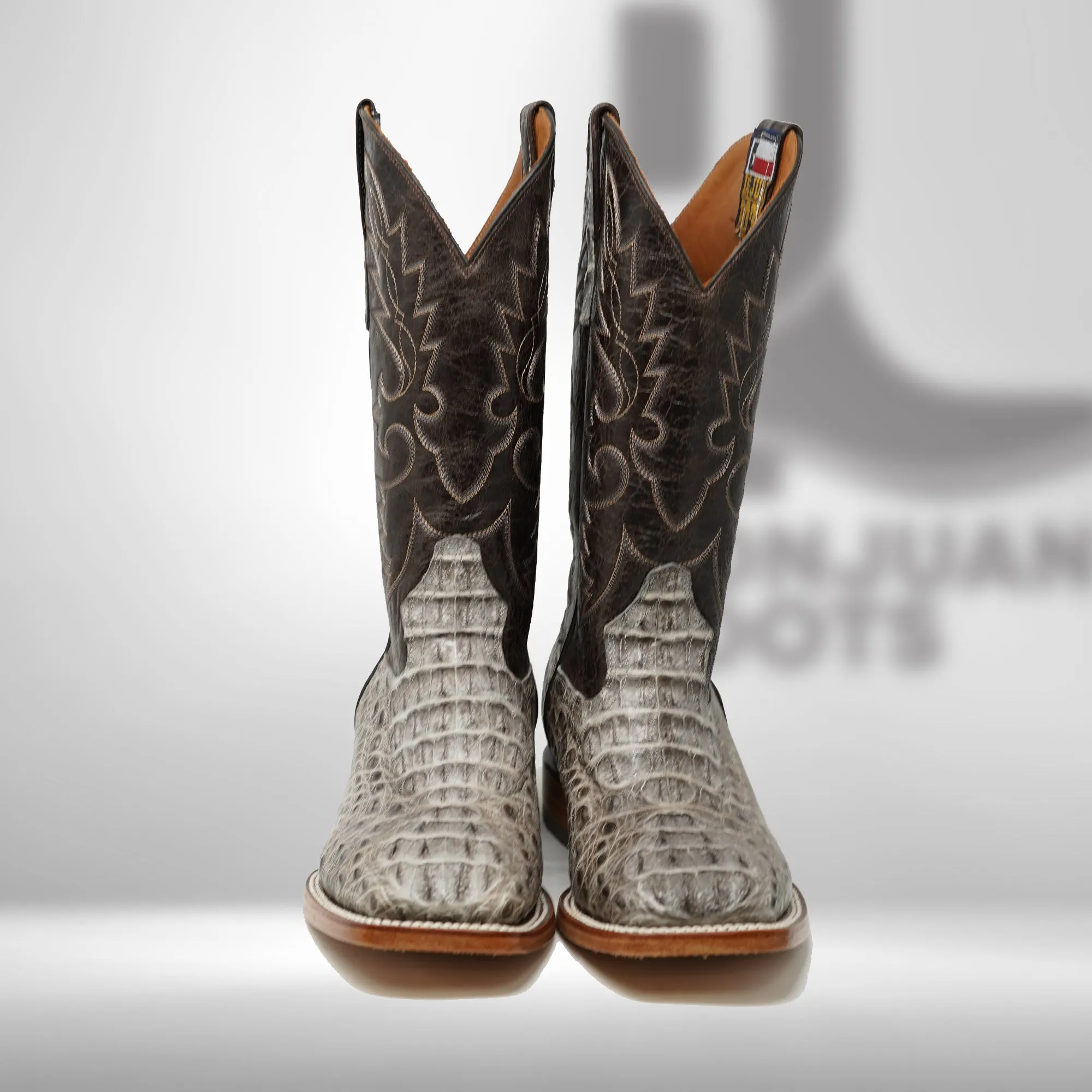 DJ2055 | Don Juan Boots Men's Caiman Hornback Natural Special H Toe P