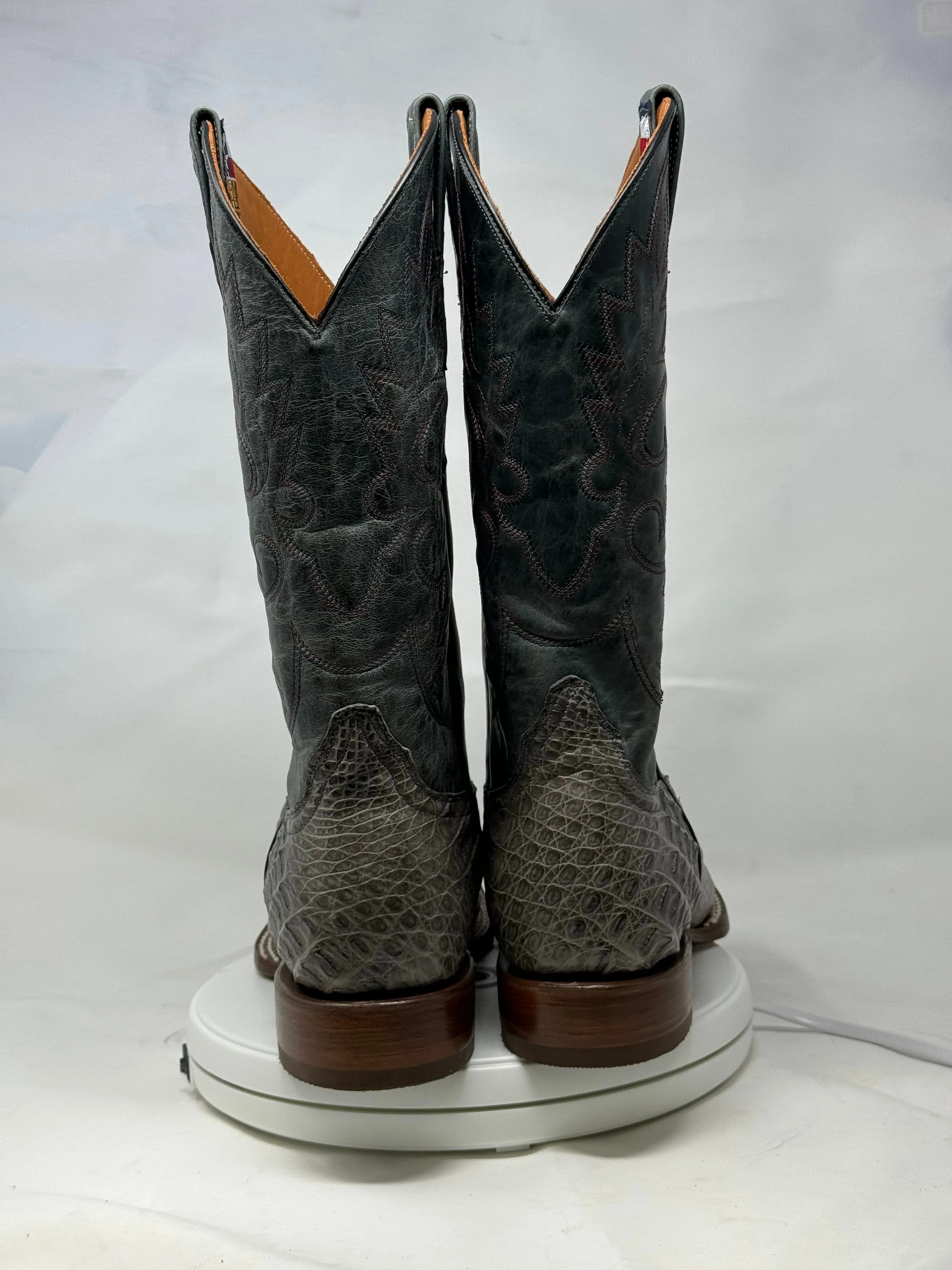 DJ2058 | Don Juan Boots Men's Caiman Hornback Dark Grey H Toe P