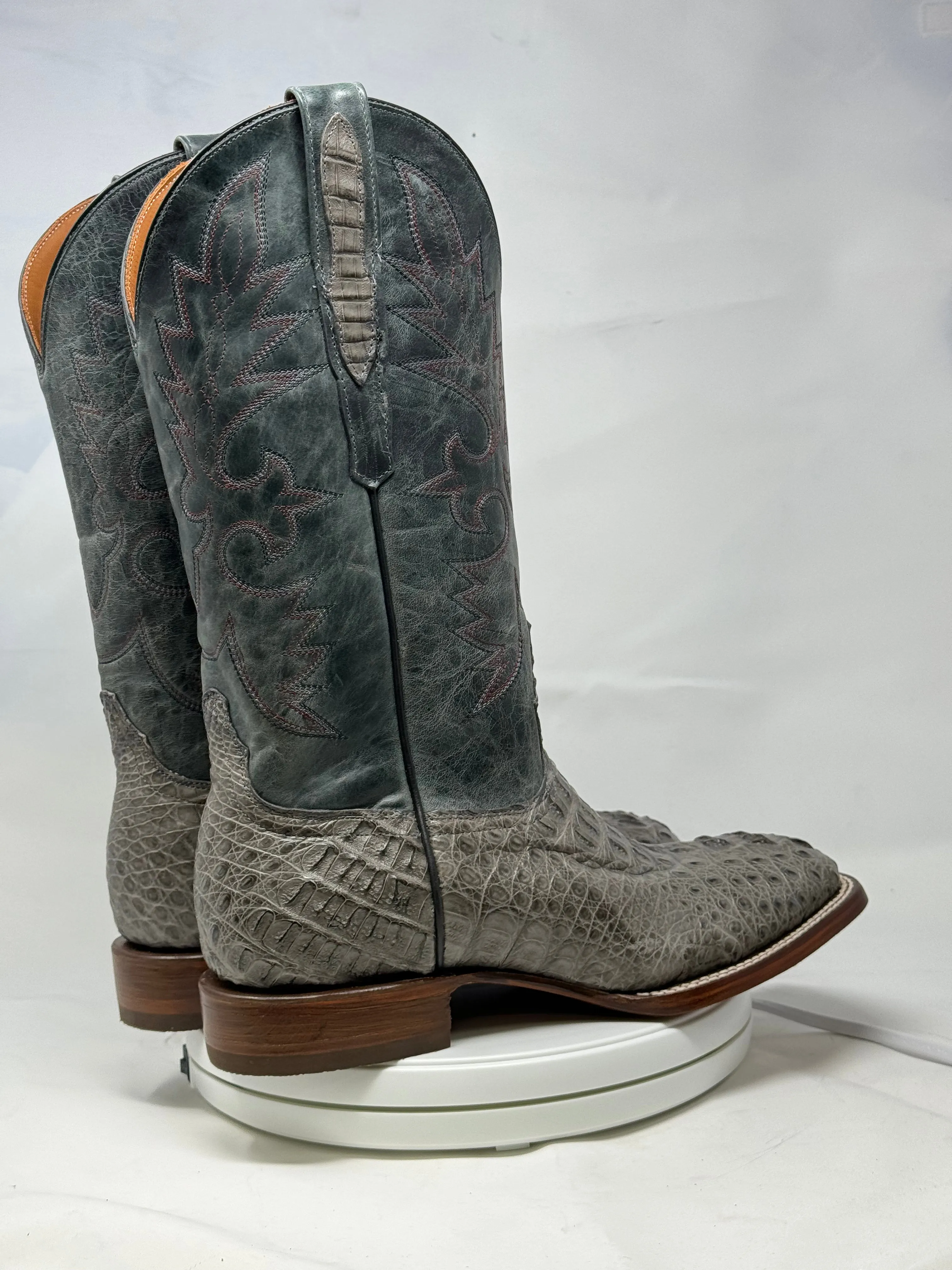 DJ2058 | Don Juan Boots Men's Caiman Hornback Dark Grey H Toe P
