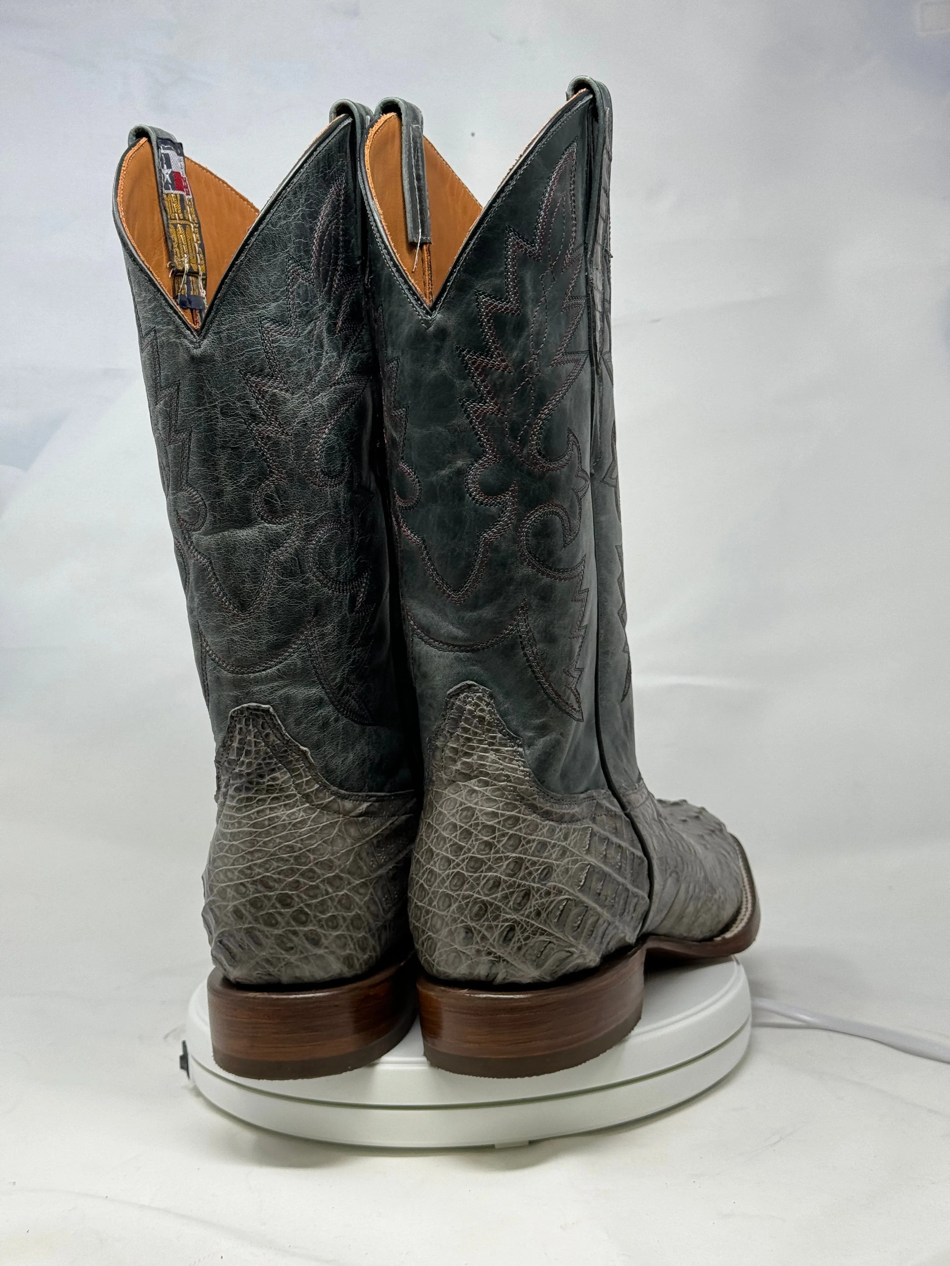 DJ2058 | Don Juan Boots Men's Caiman Hornback Dark Grey H Toe P