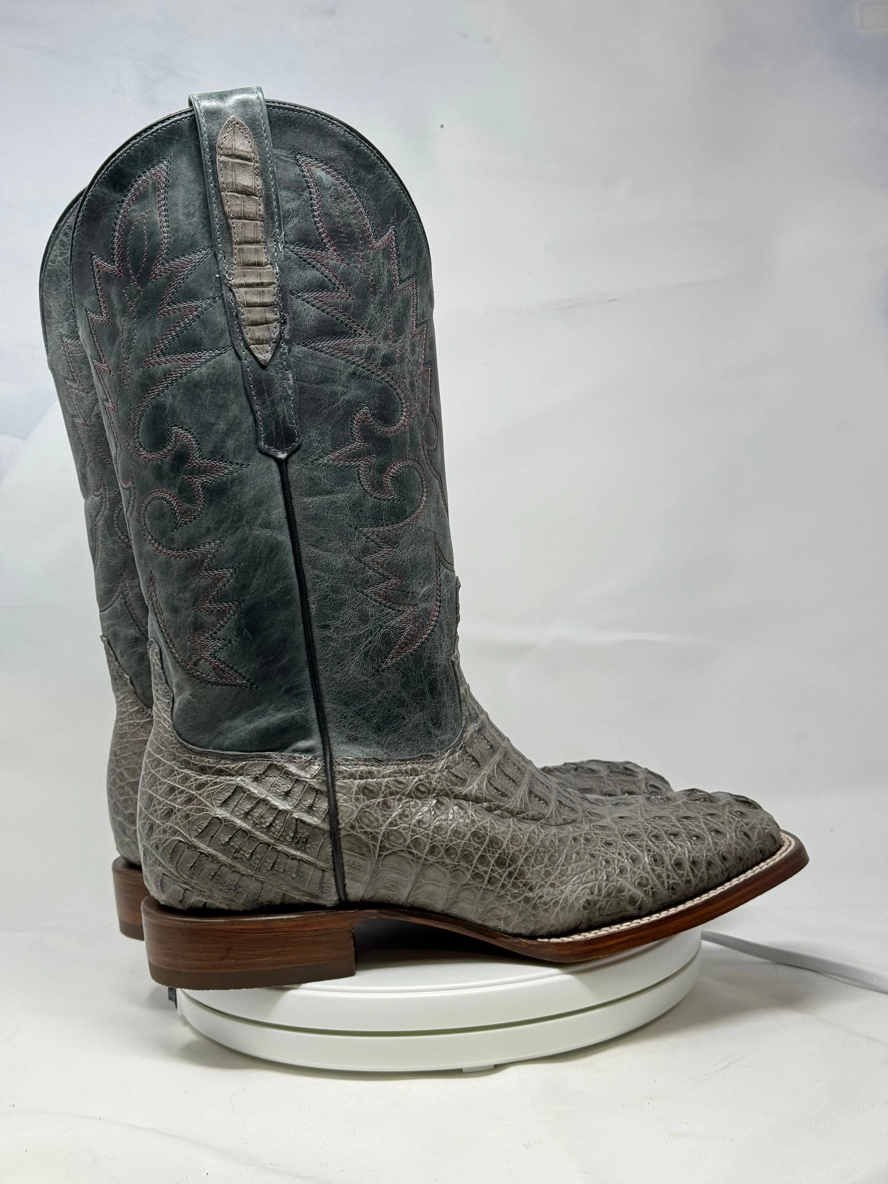 DJ2058 | Don Juan Boots Men's Caiman Hornback Dark Grey H Toe P