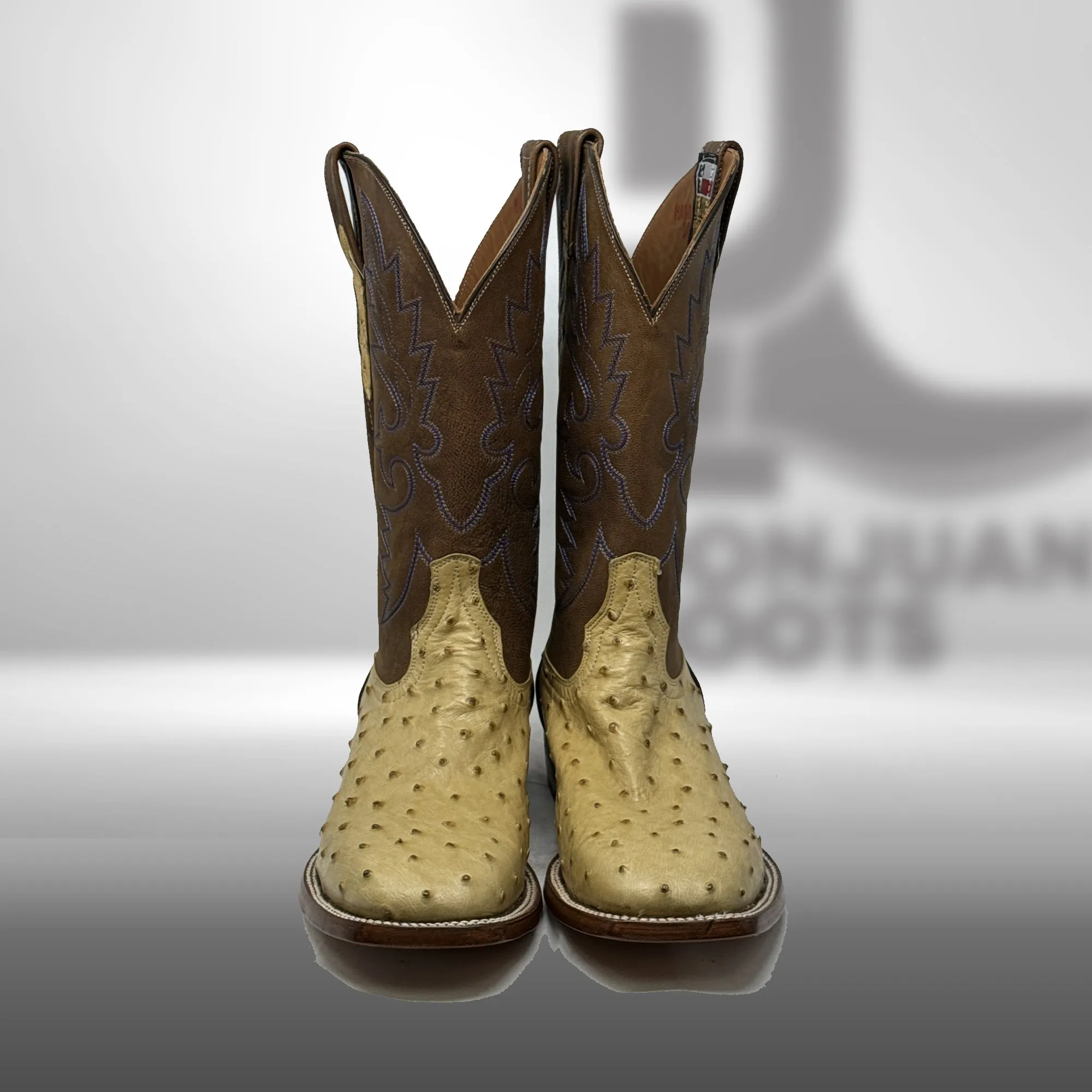 Dj3017 | Don Juan Boots Men's Ostrich Antique Saddle Wf-toe