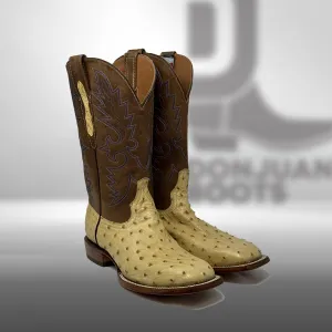 Dj3017 | Don Juan Boots Men's Ostrich Antique Saddle Wf-toe