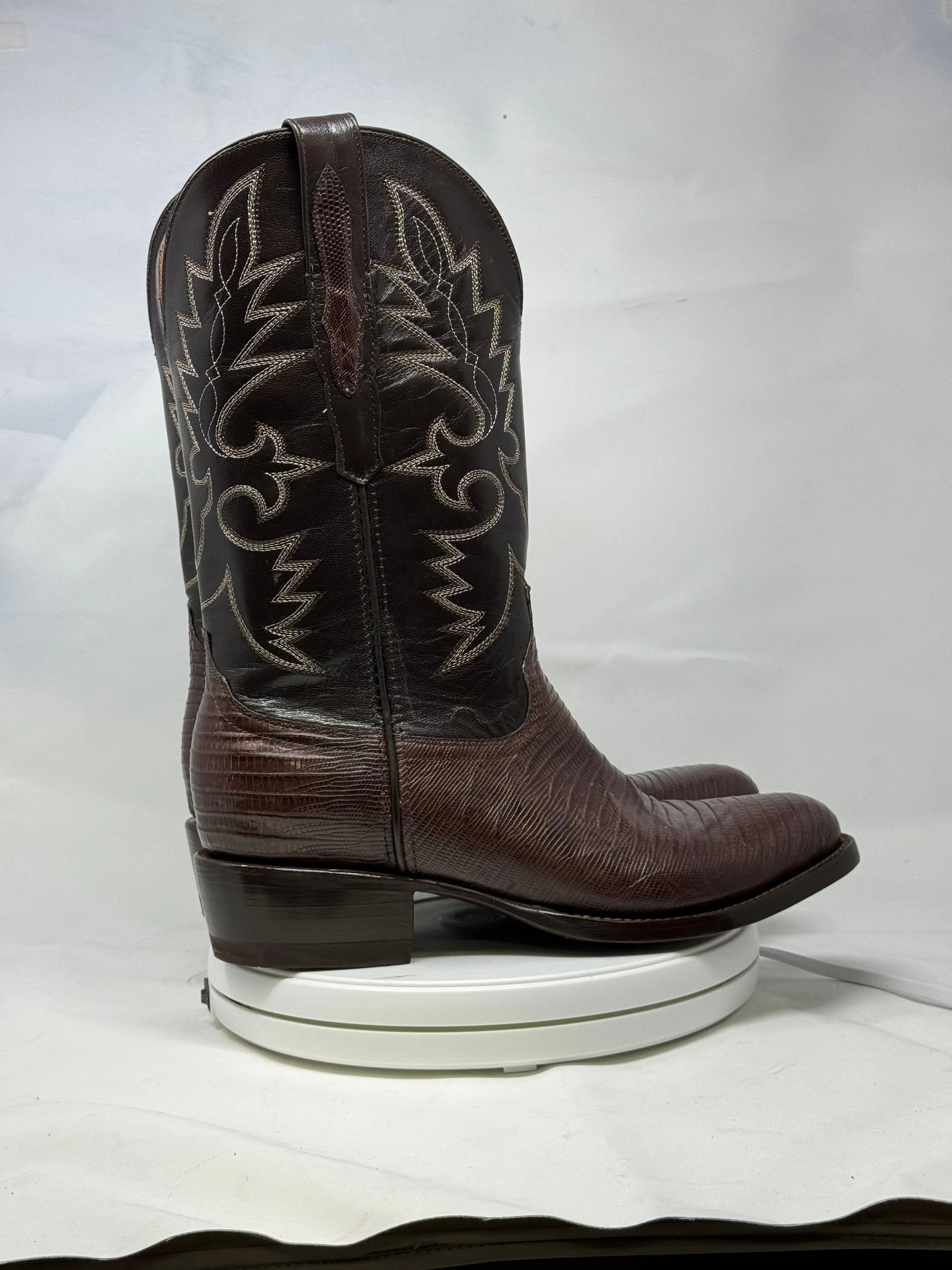 DJ5008 | Don Juan Boots Men's Lizard Chocolate R Toe