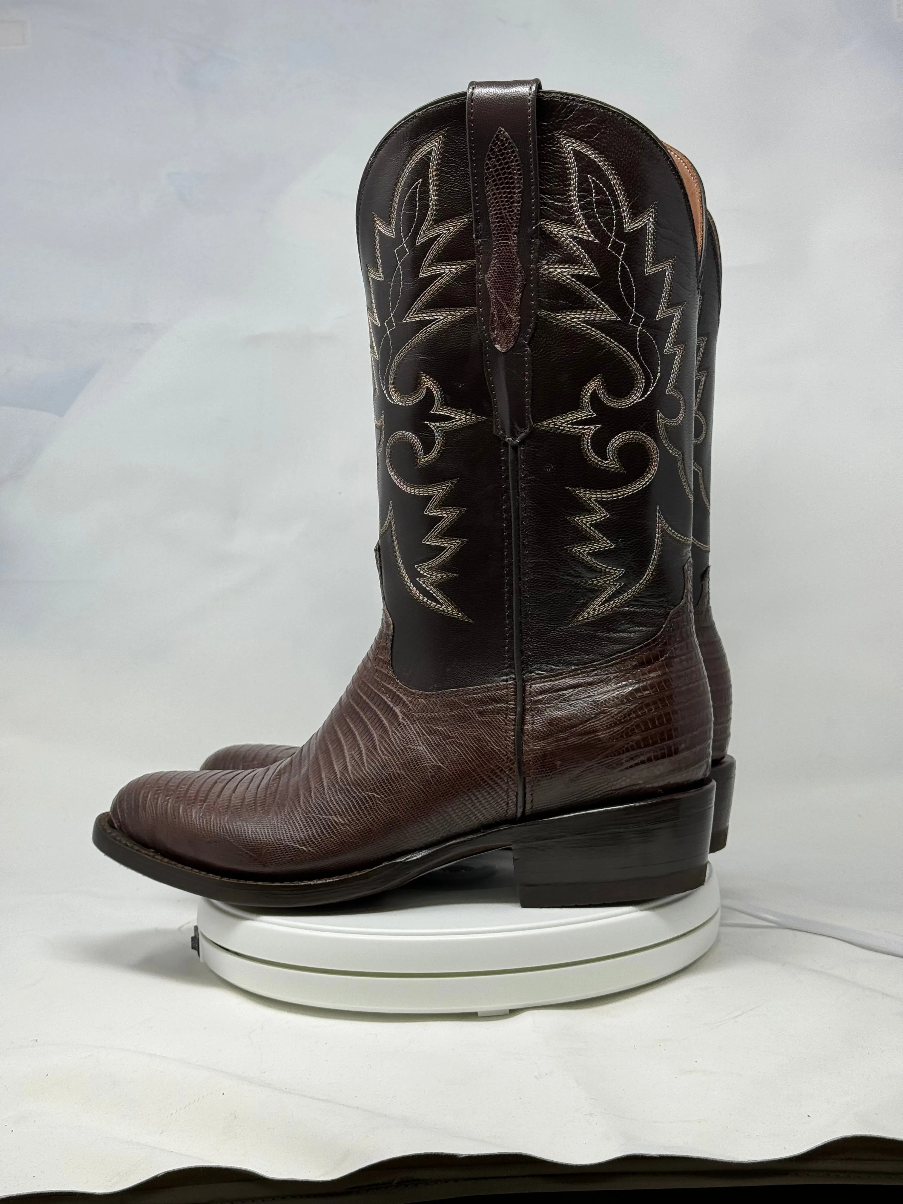 DJ5008 | Don Juan Boots Men's Lizard Chocolate R Toe