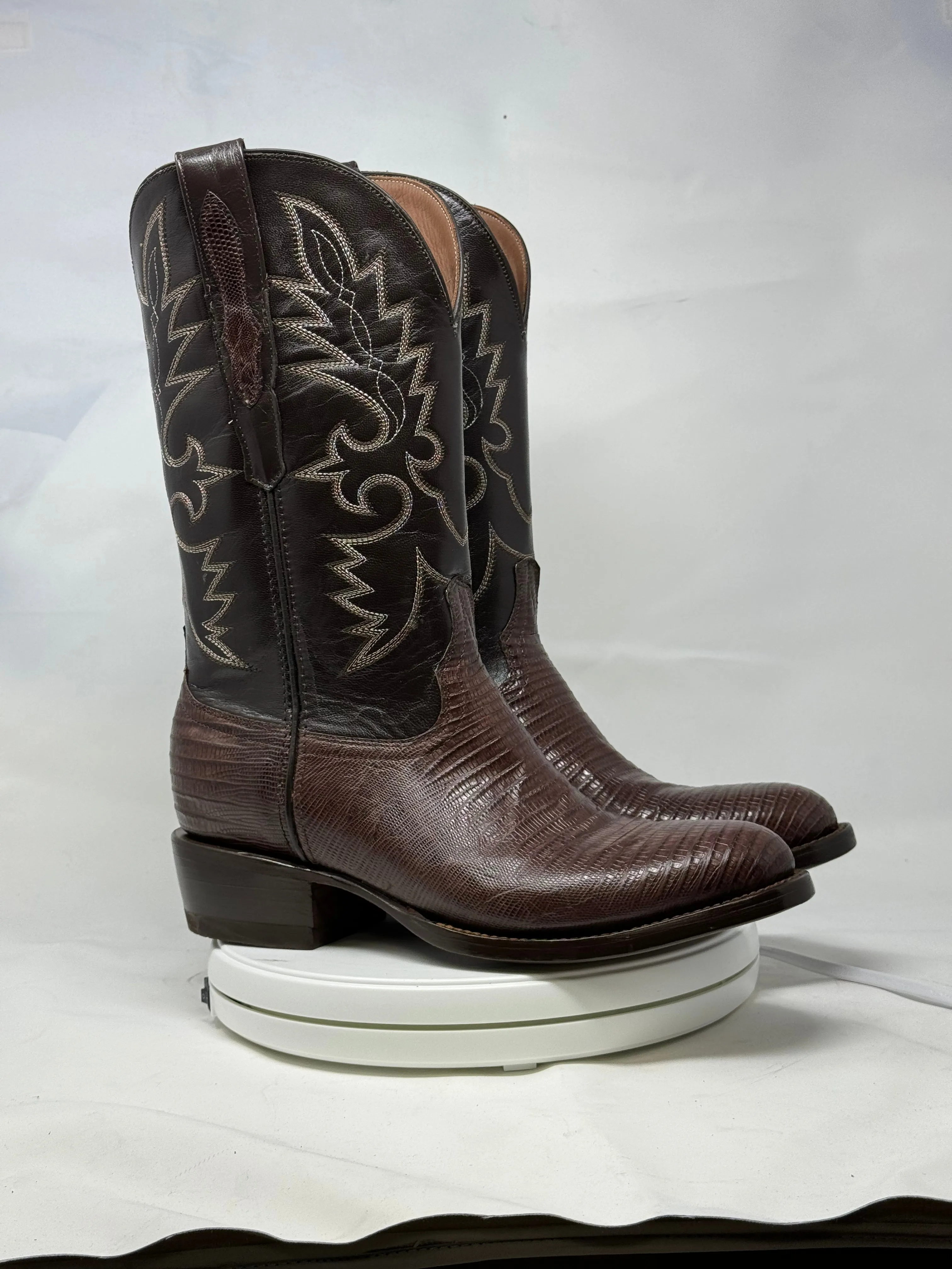 DJ5008 | Don Juan Boots Men's Lizard Chocolate R Toe