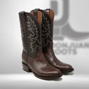DJ5008 | Don Juan Boots Men's Lizard Chocolate R Toe