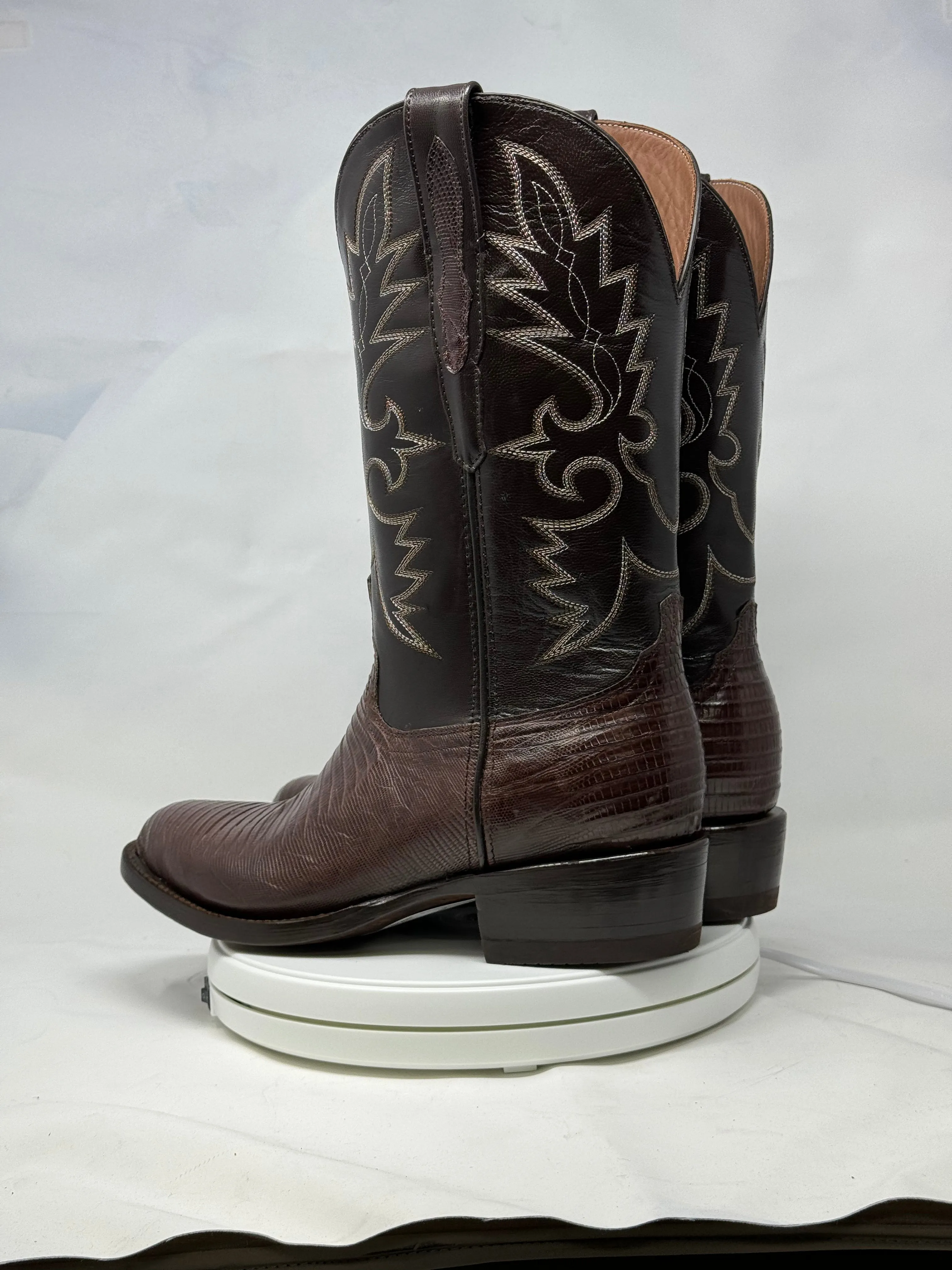 DJ5008 | Don Juan Boots Men's Lizard Chocolate R Toe