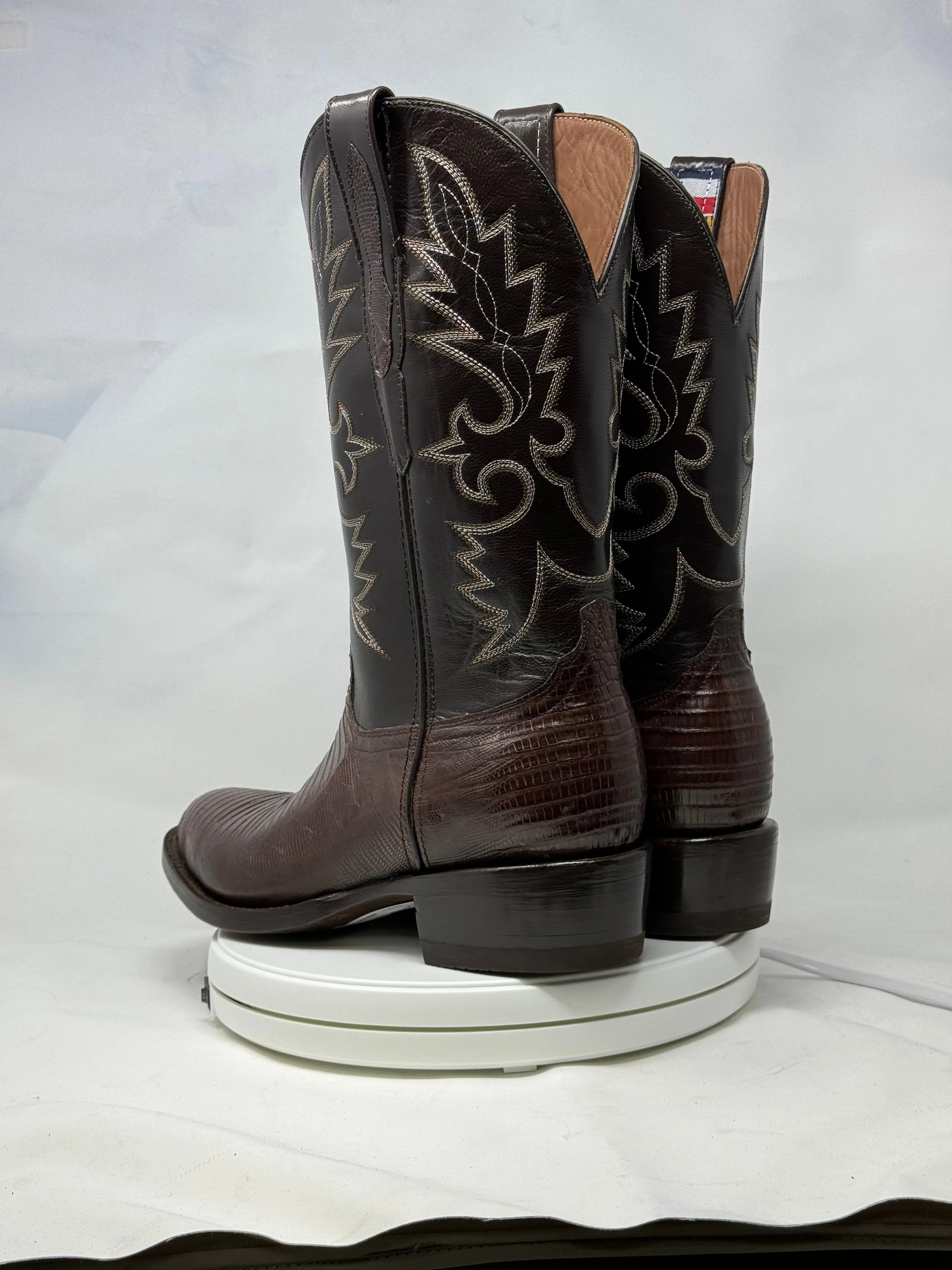 DJ5008 | Don Juan Boots Men's Lizard Chocolate R Toe