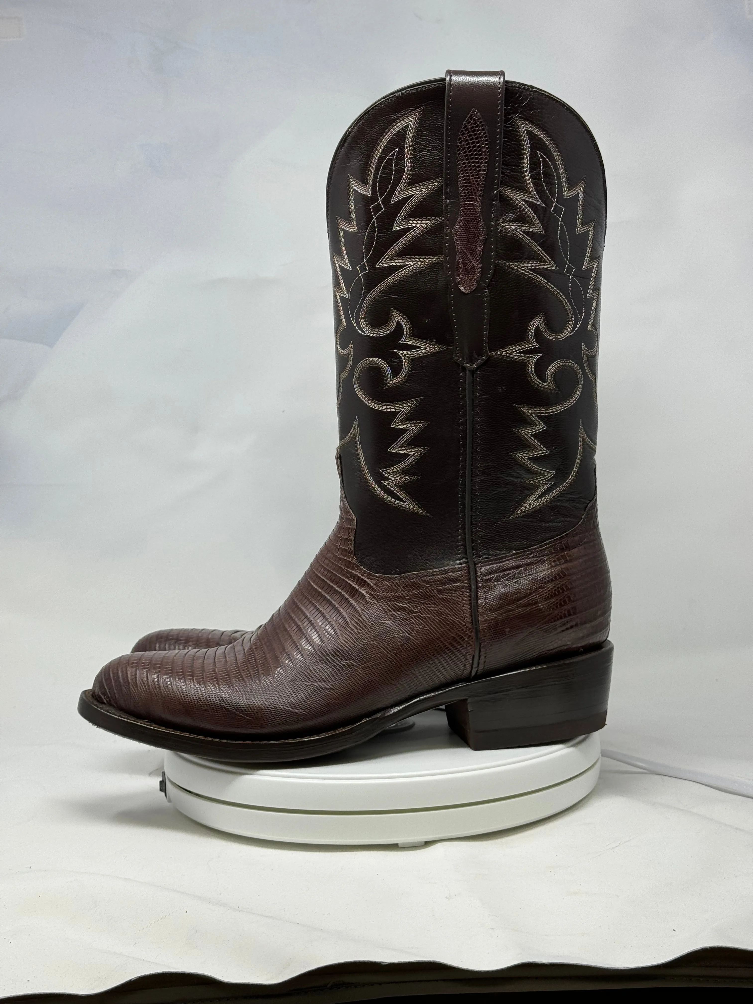 DJ5008 | Don Juan Boots Men's Lizard Chocolate R Toe