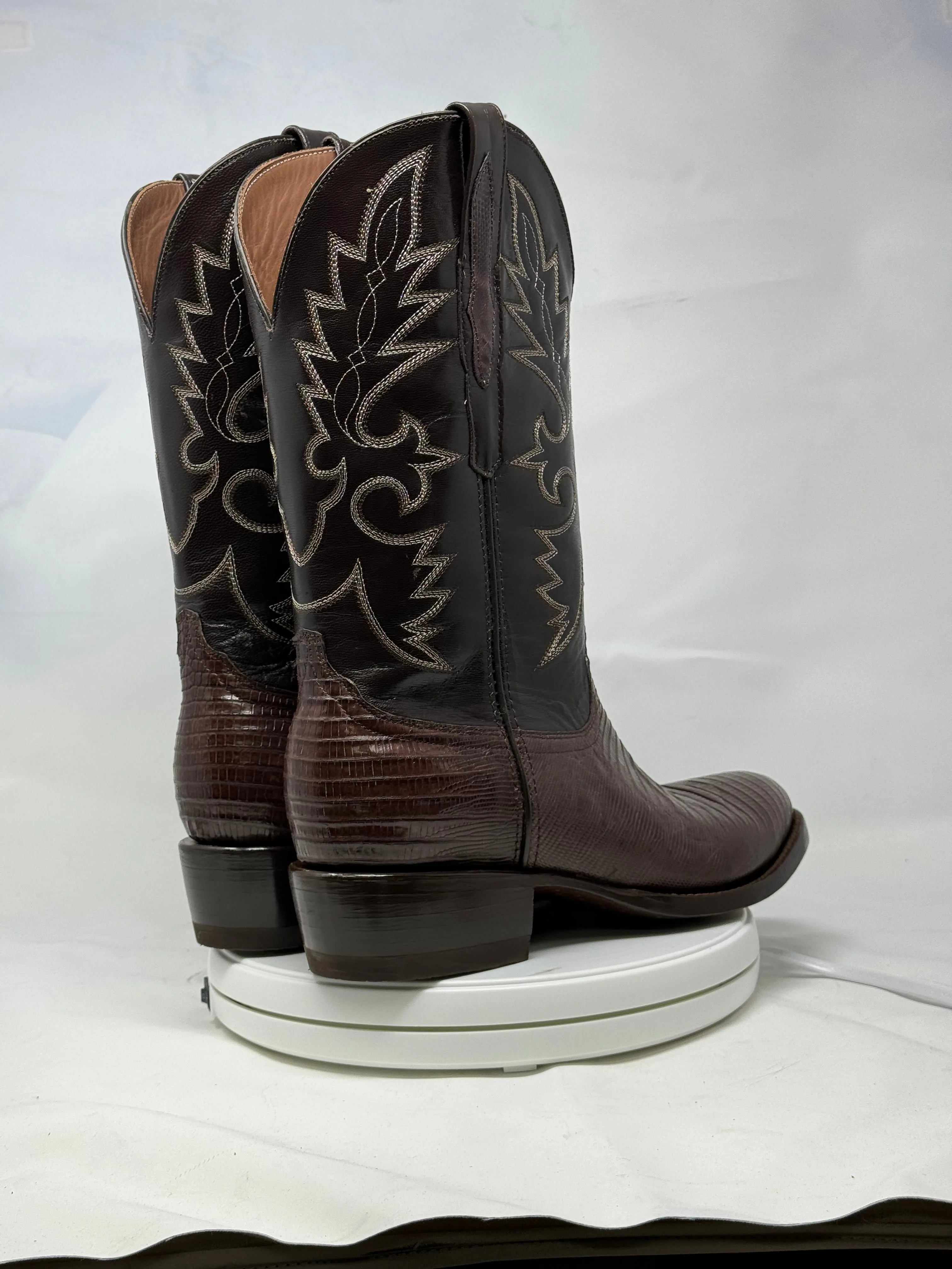 DJ5008 | Don Juan Boots Men's Lizard Chocolate R Toe